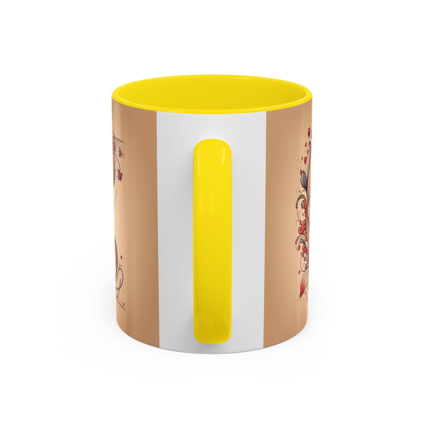 Whimsical Heart Accent Coffee Mug - Perfect for Gifts and Home Decor