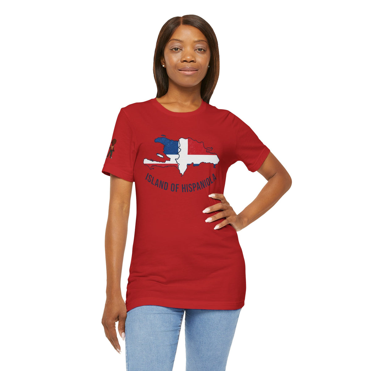 Island of Hispaniola Map T-Shirt
