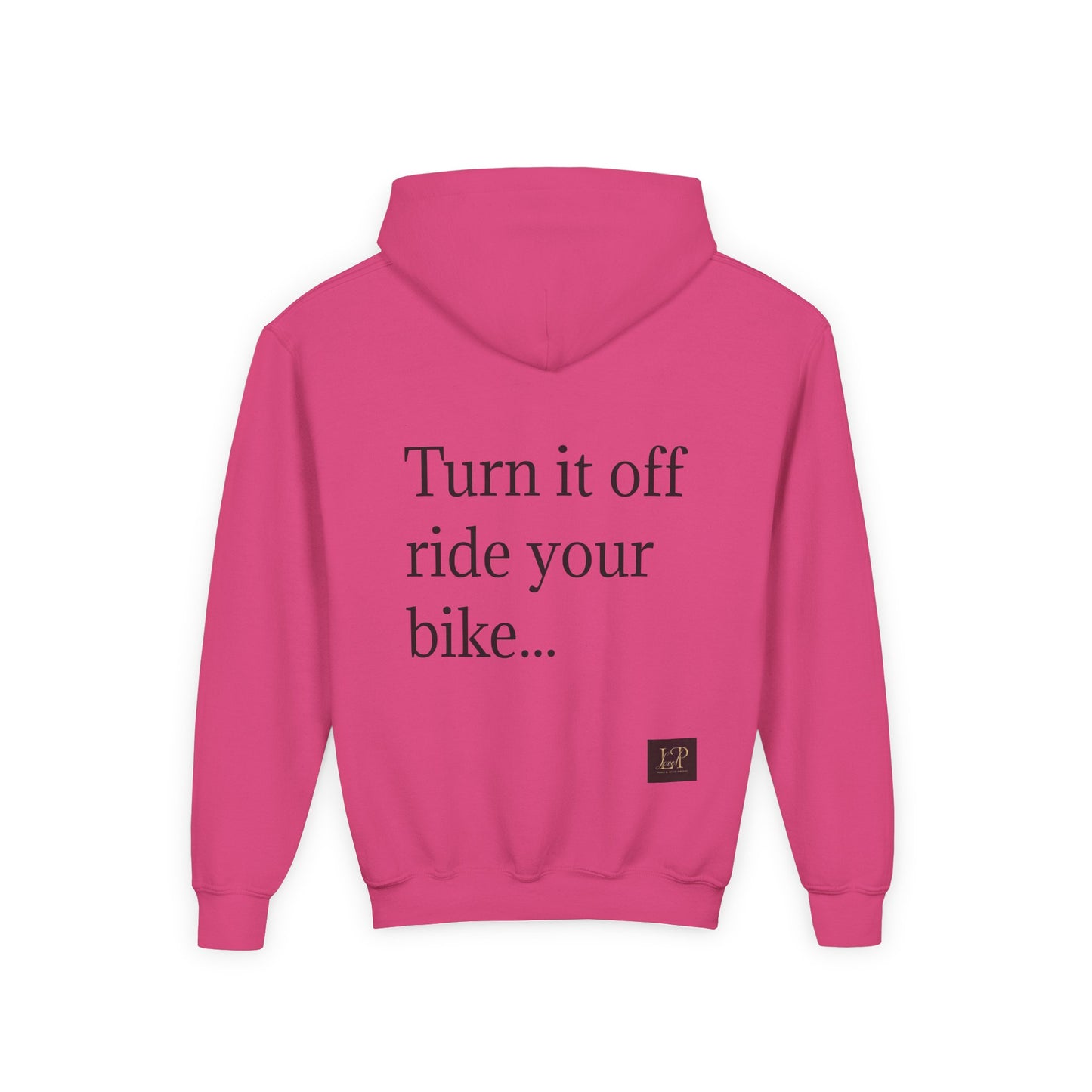 Youth Hooded Sweatshirt - Vintage Bicycle & Lemon Design, Eco-Friendly Message