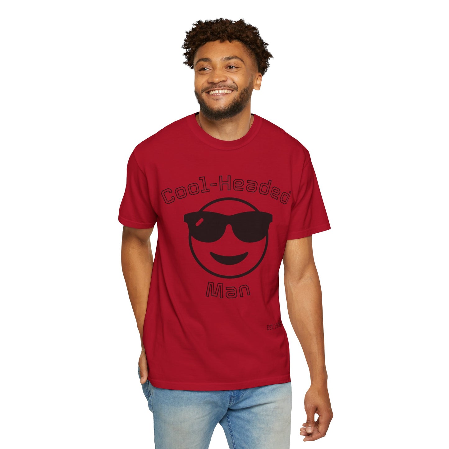 Cool-Headed Unisex T-Shirt, Funny Graphic Tee for Men, Cool Guy Gift, Summer Outfit, Casual Wear, Birthday Presents