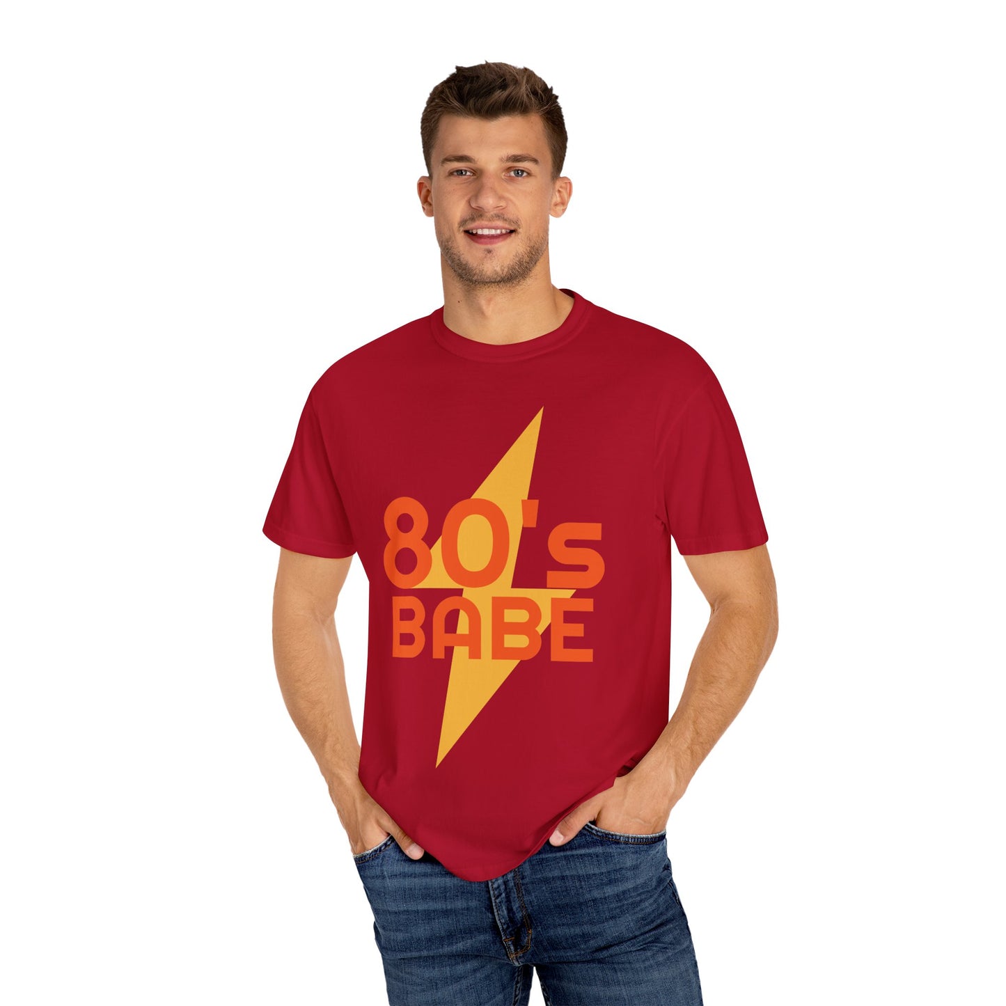 Retro 80's Babe Unisex Garment-Dyed T-Shirt