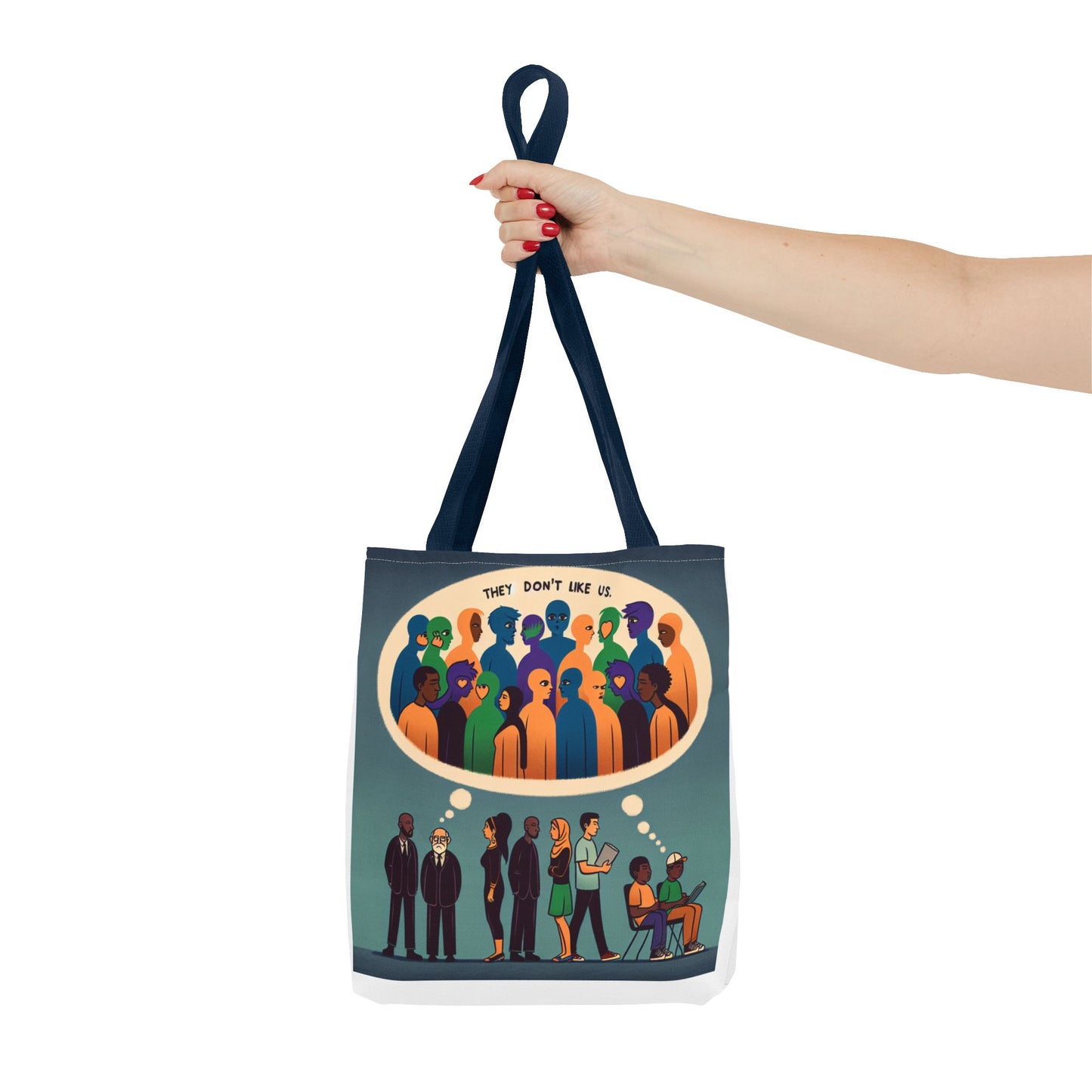 They Don’t Like Us Tote Bag | Unique Art for Thoughtful Minds