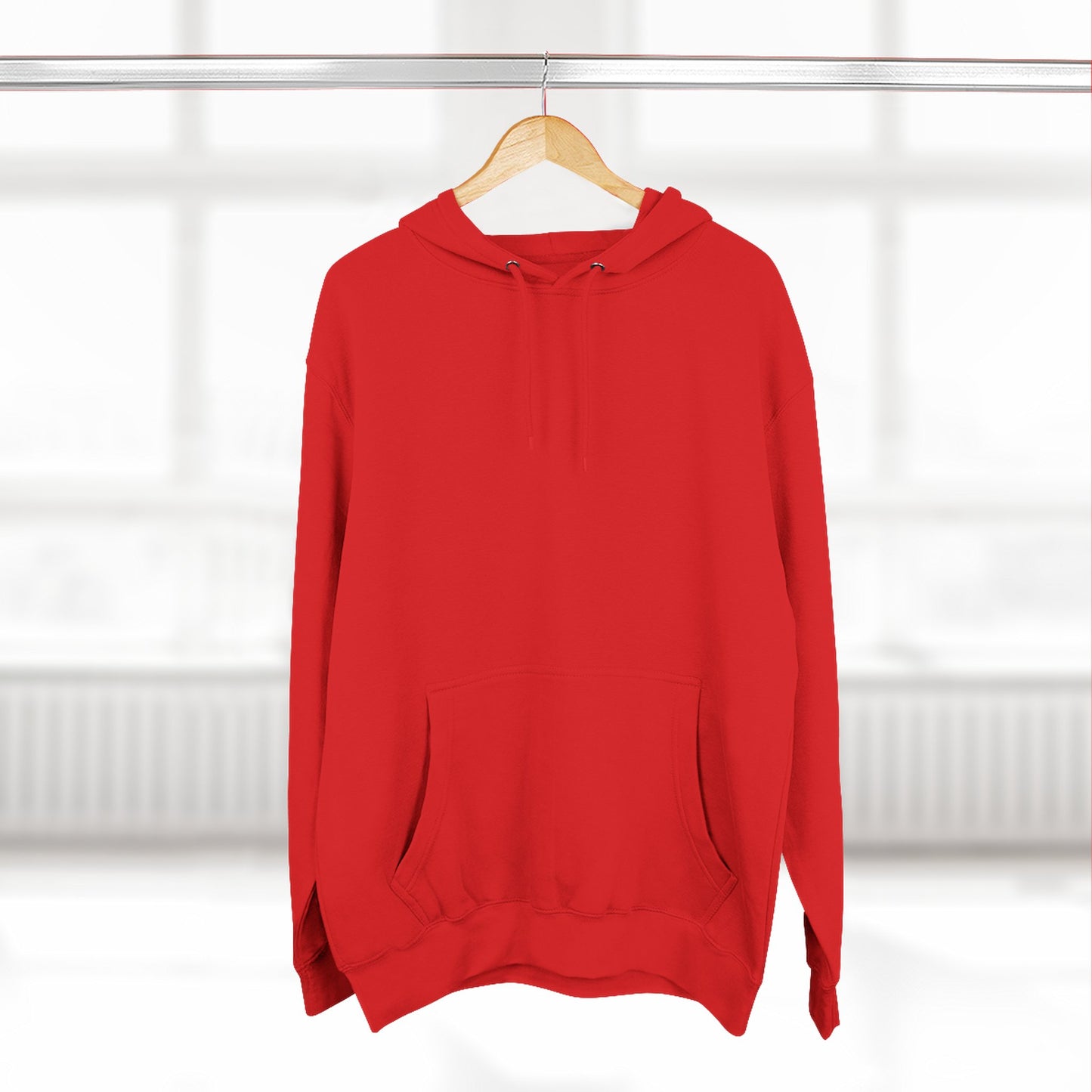 Patriotic Three-Panel Fleece Hoodie for Comfort and Style