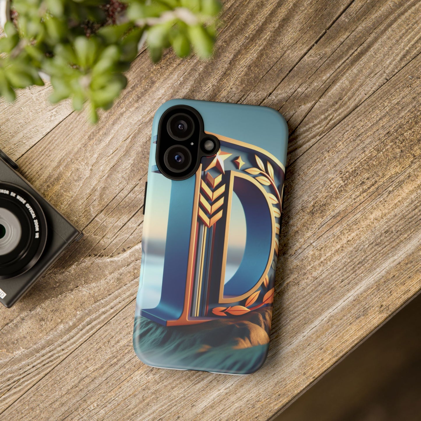 Sleek Personalized Phone Case with Initial Design - Stylish Protection for Everyday Use