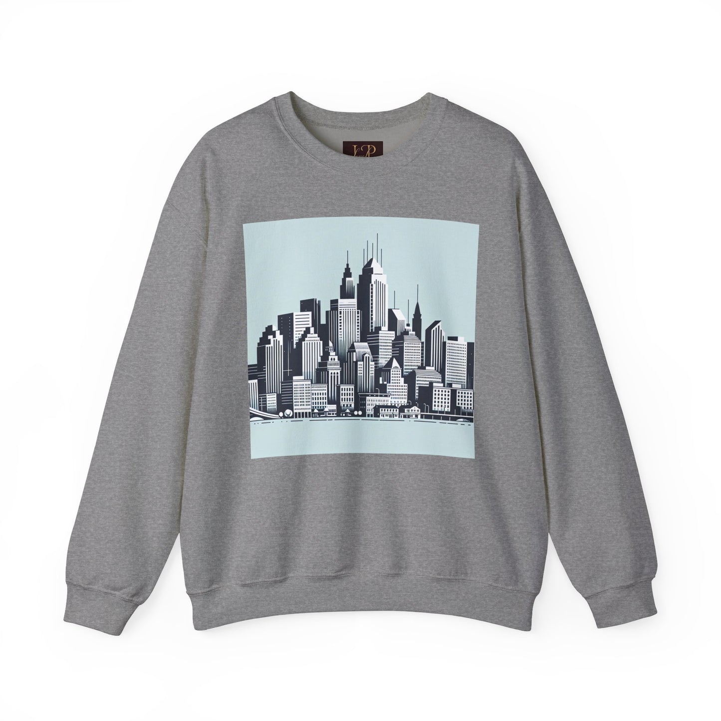 Cityscape Unisex Heavy Blend™ Crewneck Sweatshirt - Cozy Urban Vibes