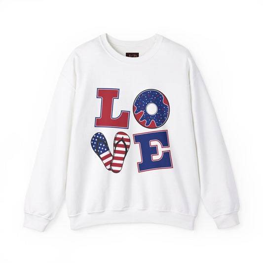 Love Vibes Unisex Heavy Blend™ Crewneck Sweatshirt - Perfect for Holidays and Celebrations