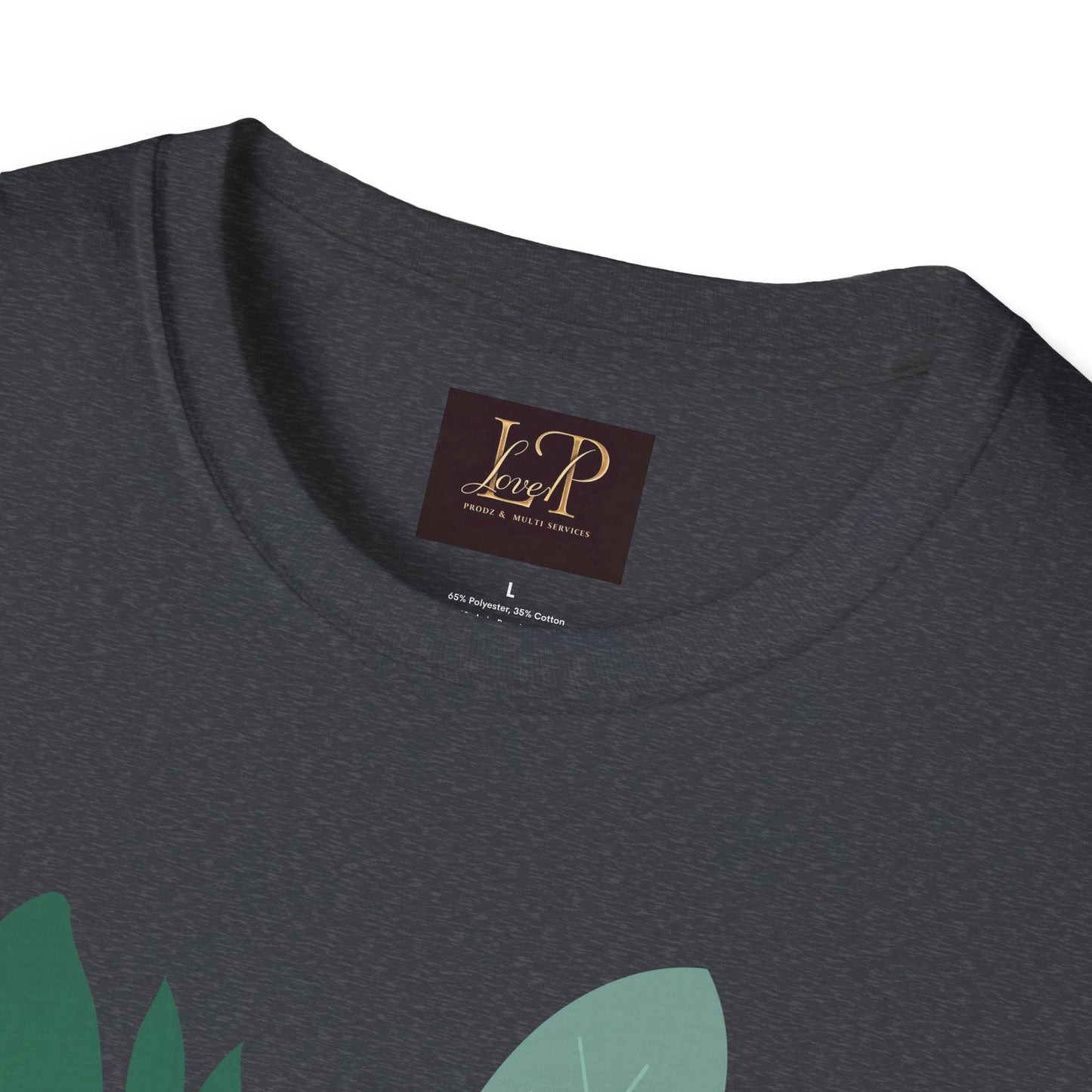 Chic Botanical Portrait T-Shirt for Nature Lovers