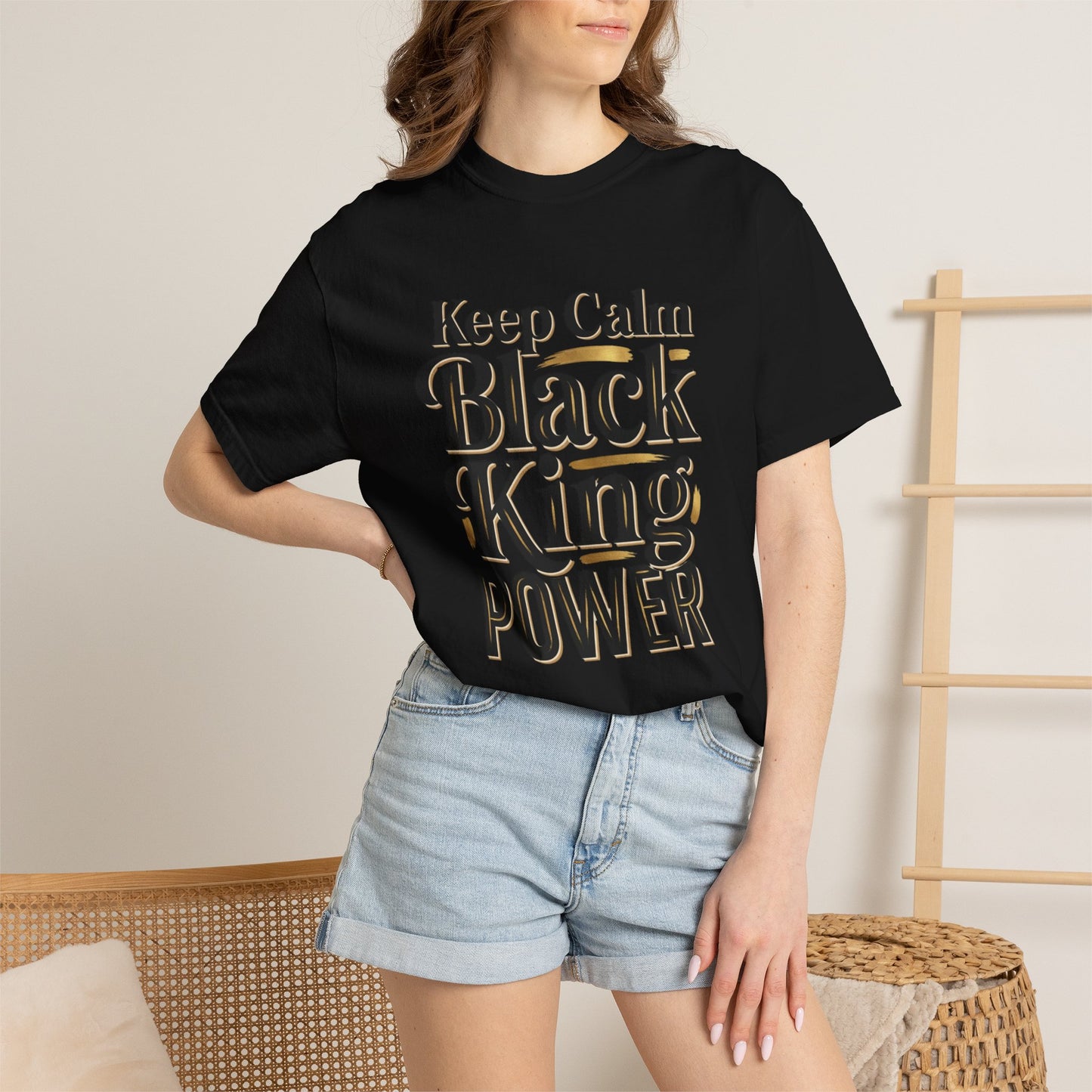 Keep Calm Black King Power T‑Shirt