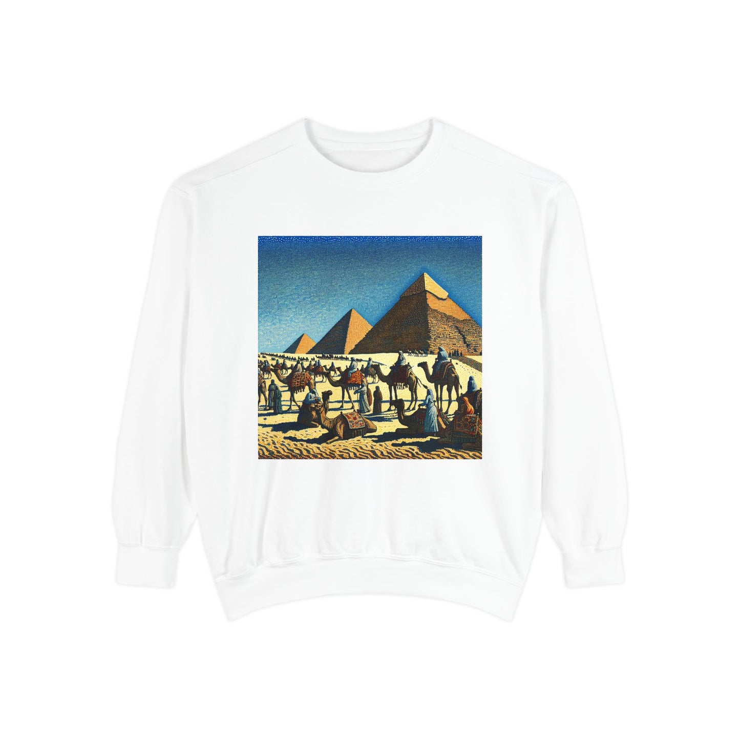 Vintage Pyramid Adventure Unisex Sweatshirt - Comfortable and Stylish