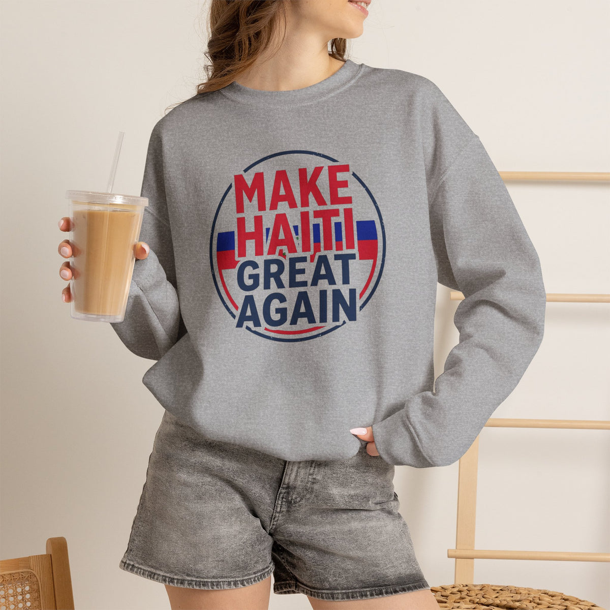 Make Haiti Great Again Crewneck Sweatshirt