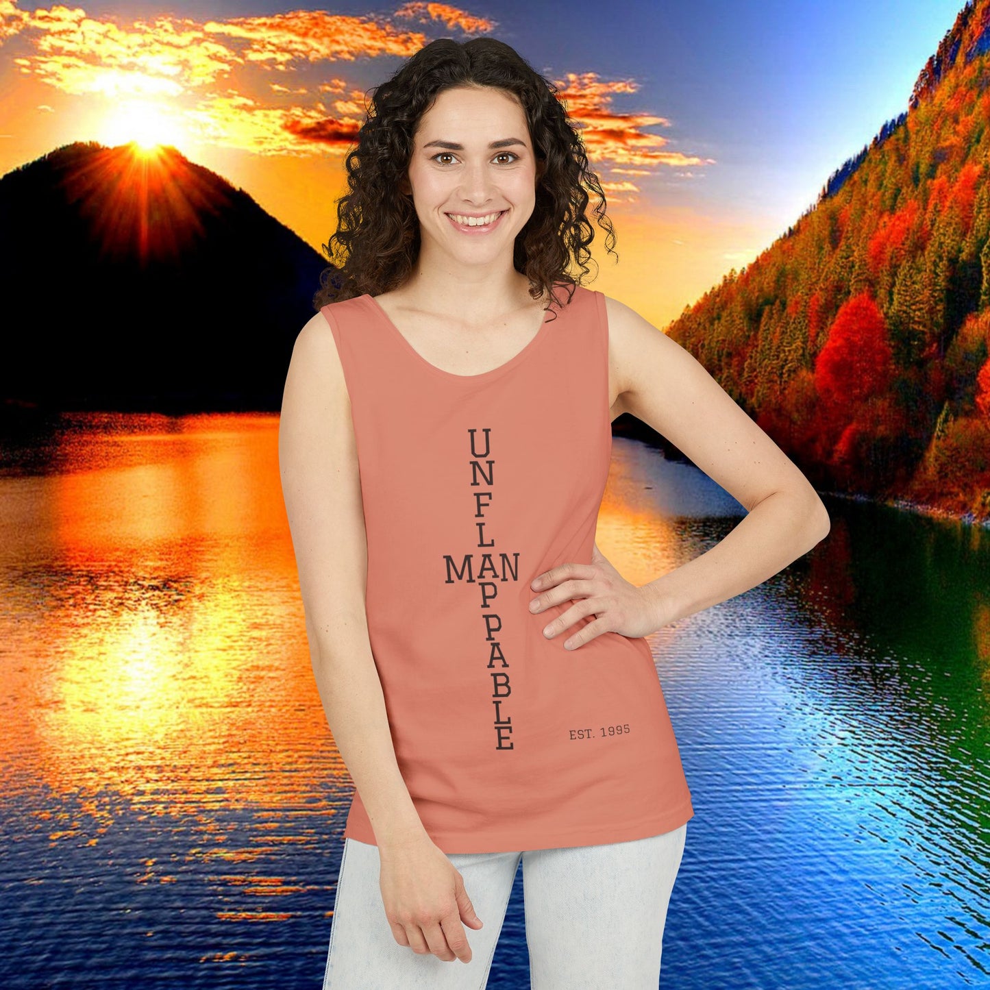 Unisex Inspirational Tank Top - Unflappable, Summer Apparel, Vacation Wear, Casual Gift, Fitness Gear