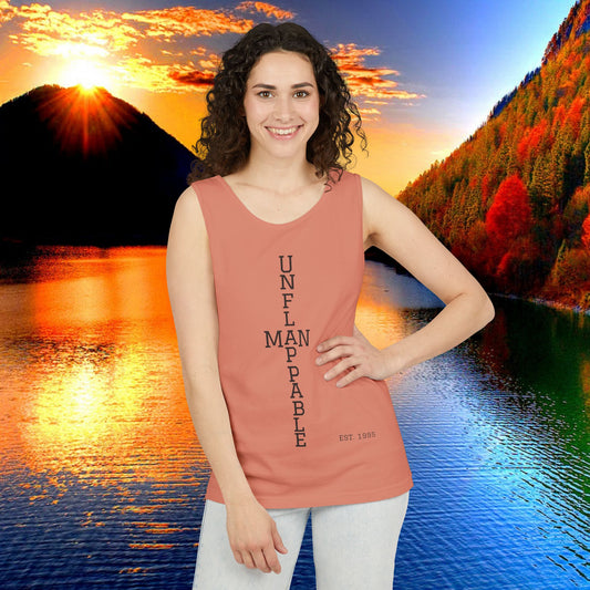 Unisex Inspirational Tank Top - Unflappable, Summer Apparel, Vacation Wear, Casual Gift, Fitness Gear