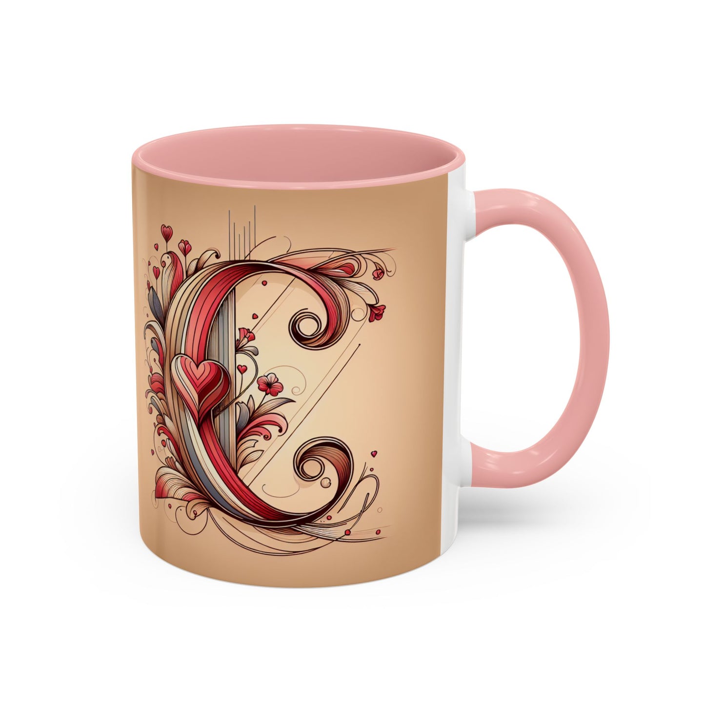 Whimsical Heart Accent Coffee Mug - Perfect for Gifts and Home Decor