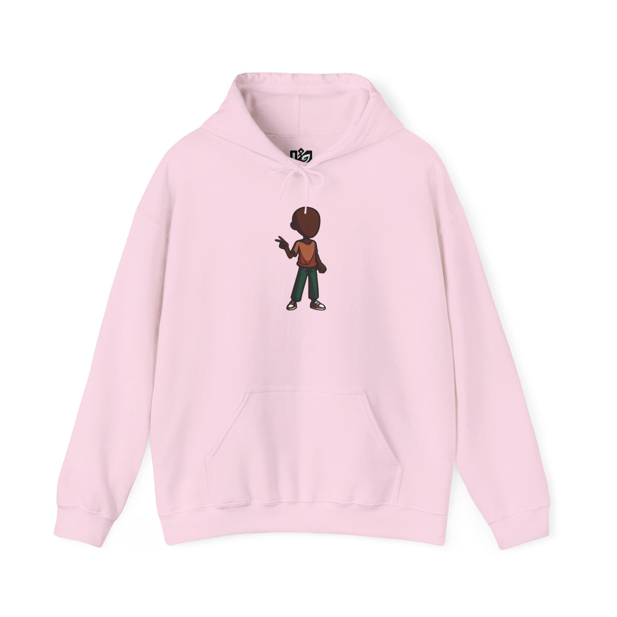 Make Haiti The Pearl of the Antilles Again Hoodie — Cartoon Figure Back Print