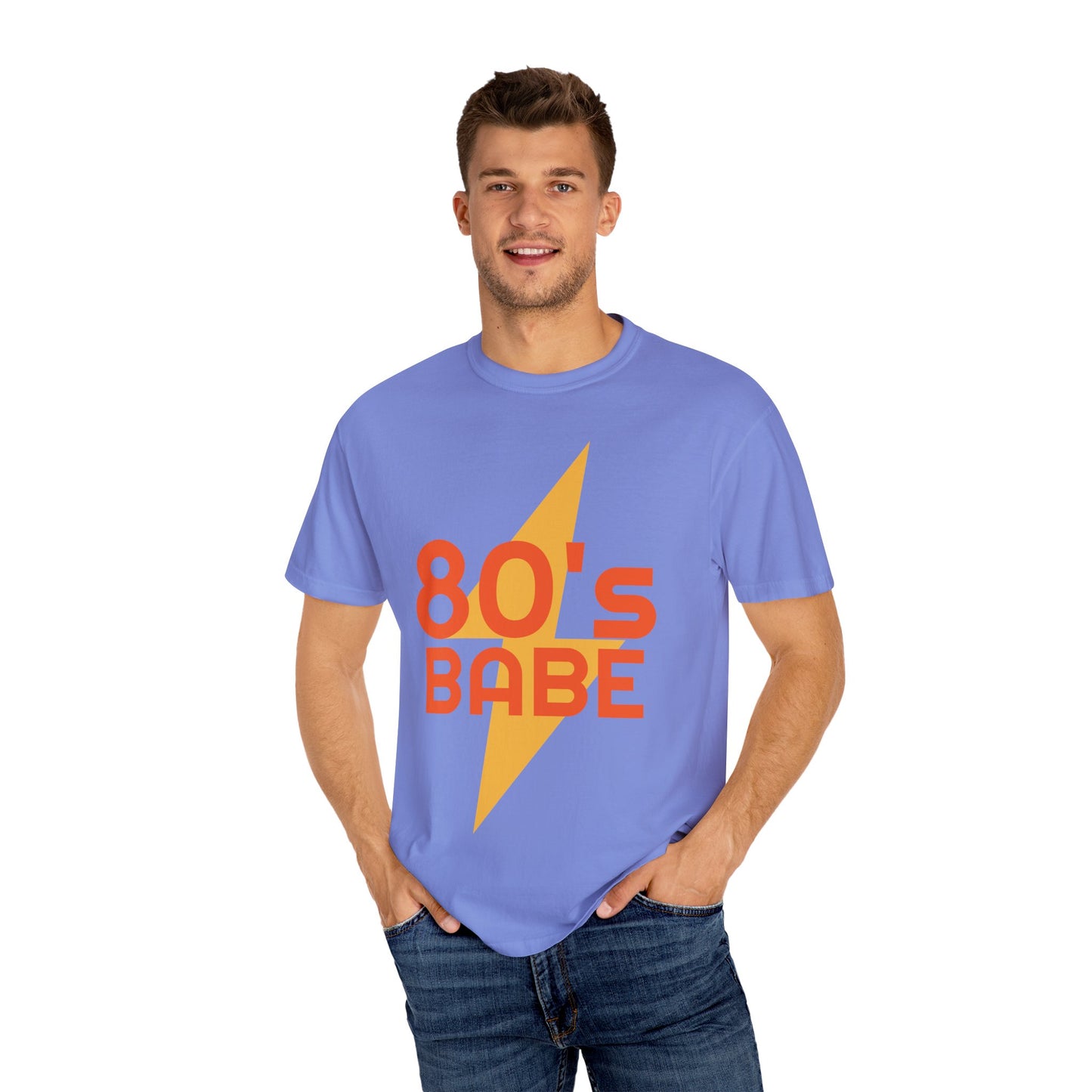 Retro 80's Babe Unisex Garment-Dyed T-Shirt