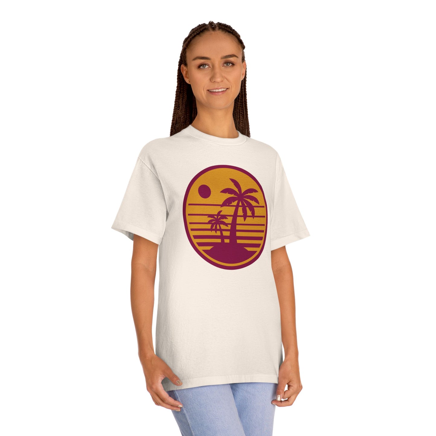 Retro Sunset Palm Tree Unisex Classic Tee