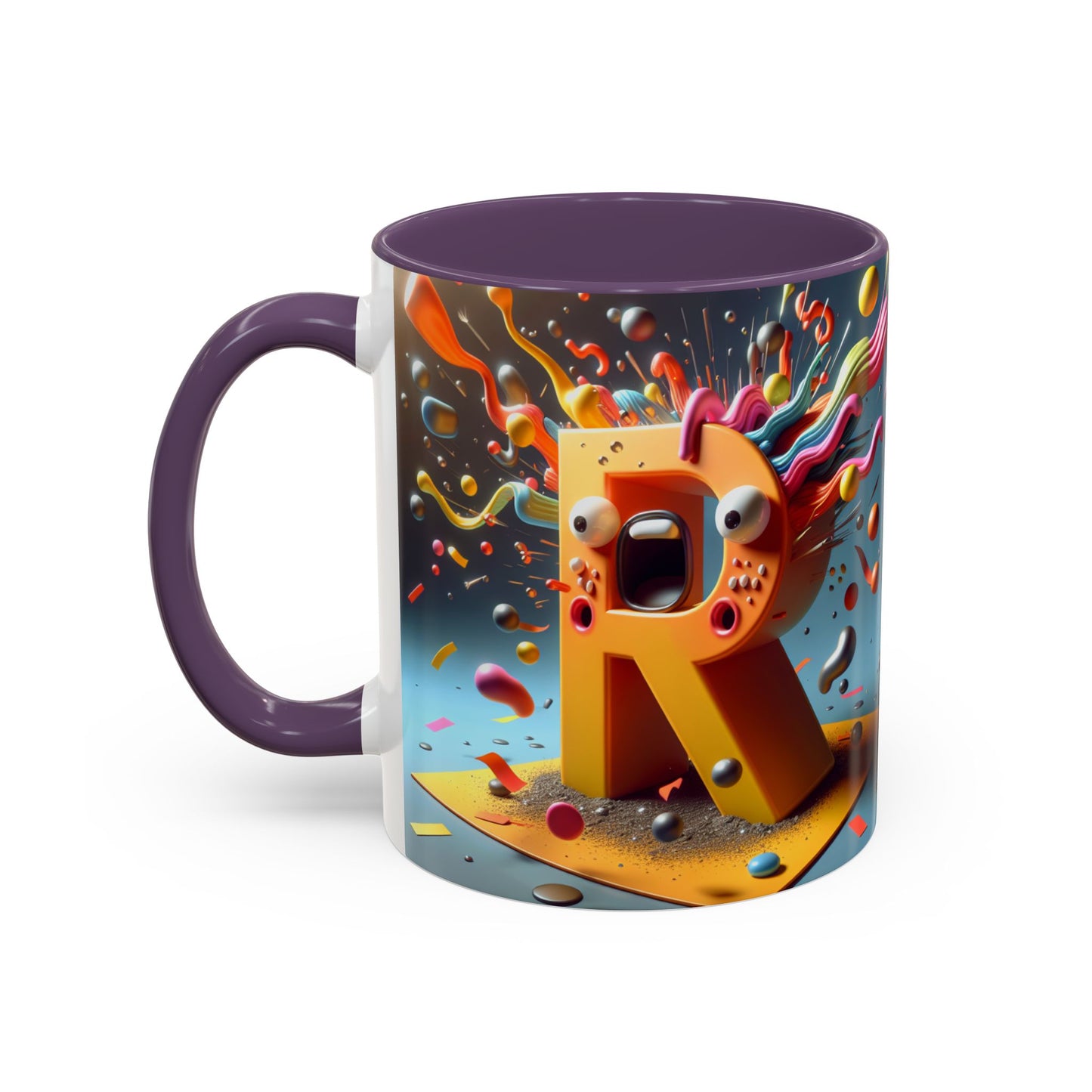 Colorful Artistic Accent Coffee Mug - 11oz & 15oz - Perfect for Creative Souls & Gift Giving