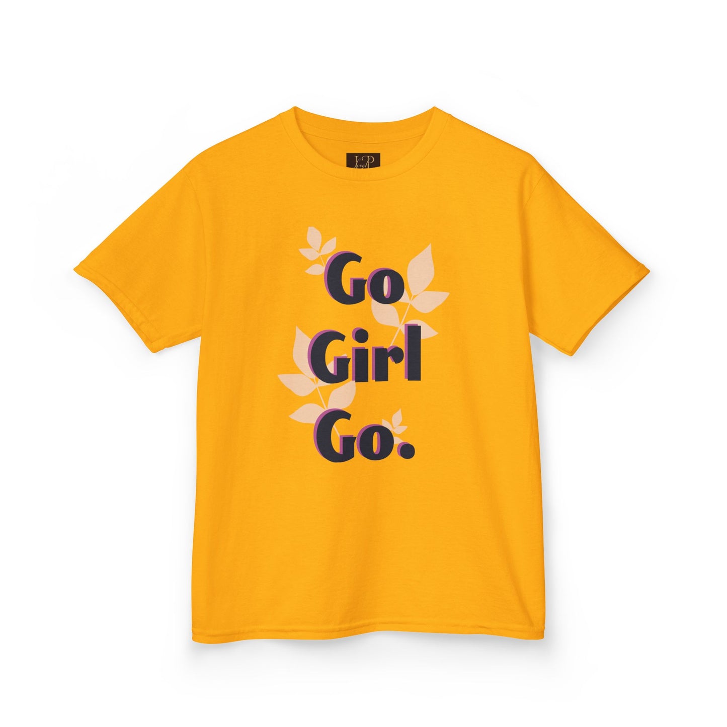 Go Girl Go Kids Heavy Cotton Tee - Motivational T-Shirt for Girls