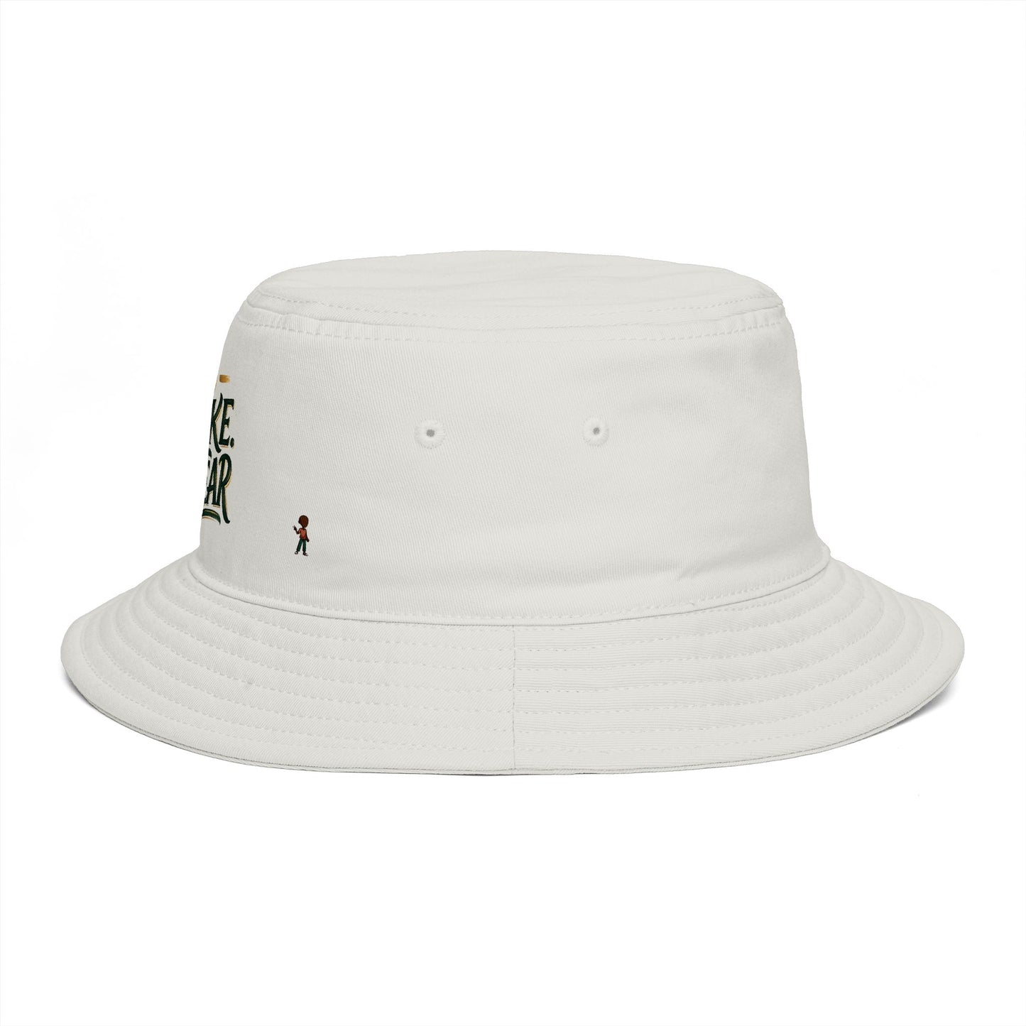 No Shake No Fear Bucket Hat — Retro Motivational Outdoor Bucket Hat