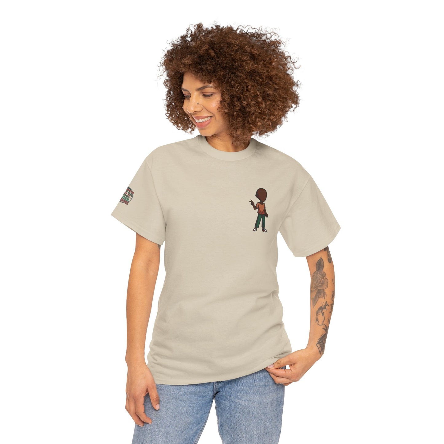 Mini Guitarist Tee — Cute Retro Kid Playing Guitar Graphic T-Shirt