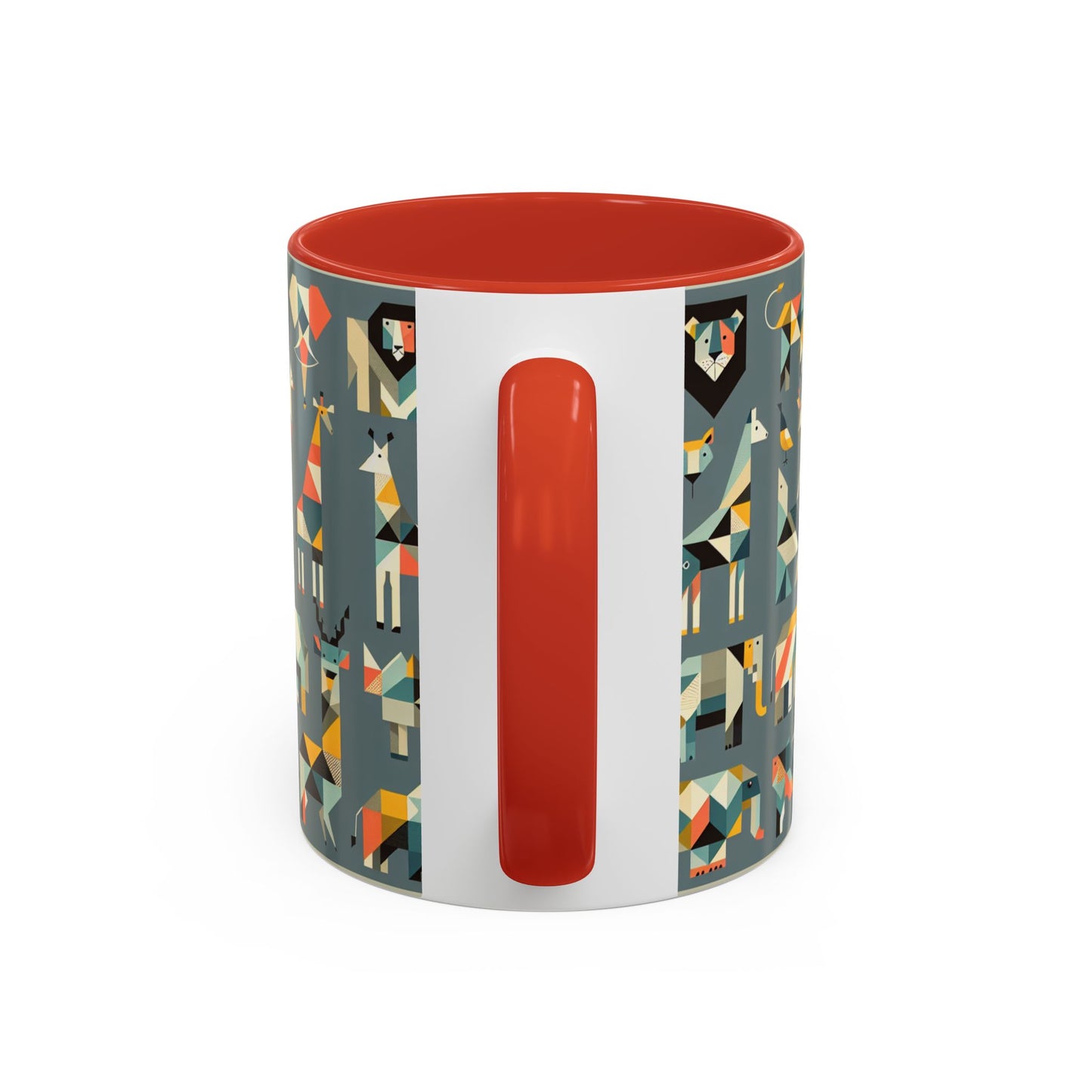 Colorful Animal Print Accent Coffee Mug - Unique 11/15oz Ceramic Cup for Nature Lovers