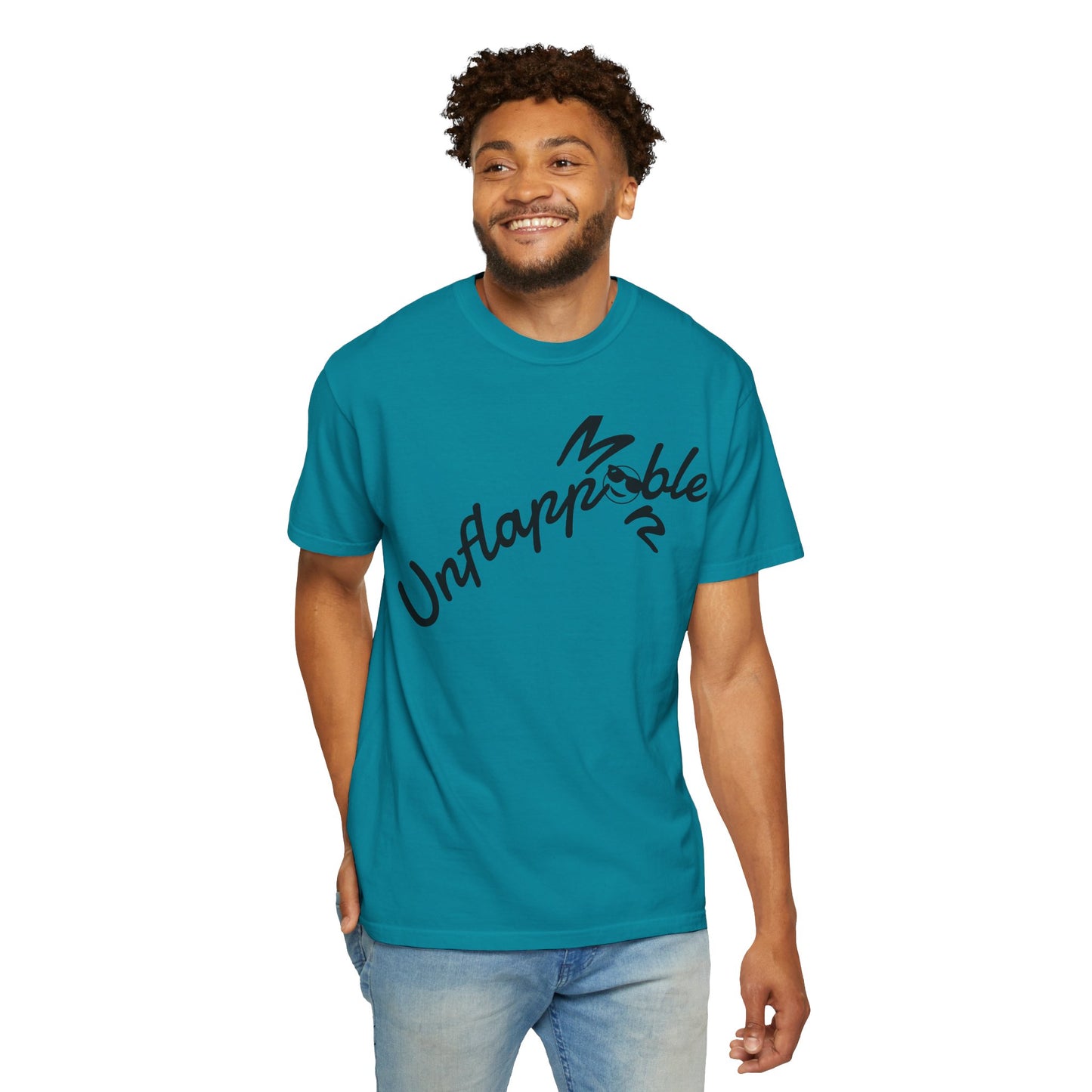 Unisex Garment-Dyed T-shirt - Unflappable Casual Tee, Gift for Friends, Motivational Shirt, Relaxed Fit, Everyday Wear