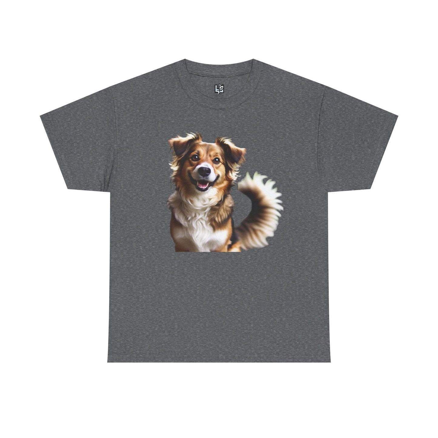 Happy Dog Unisex Heavy Cotton Tee - Perfect Gift for Pet Lovers