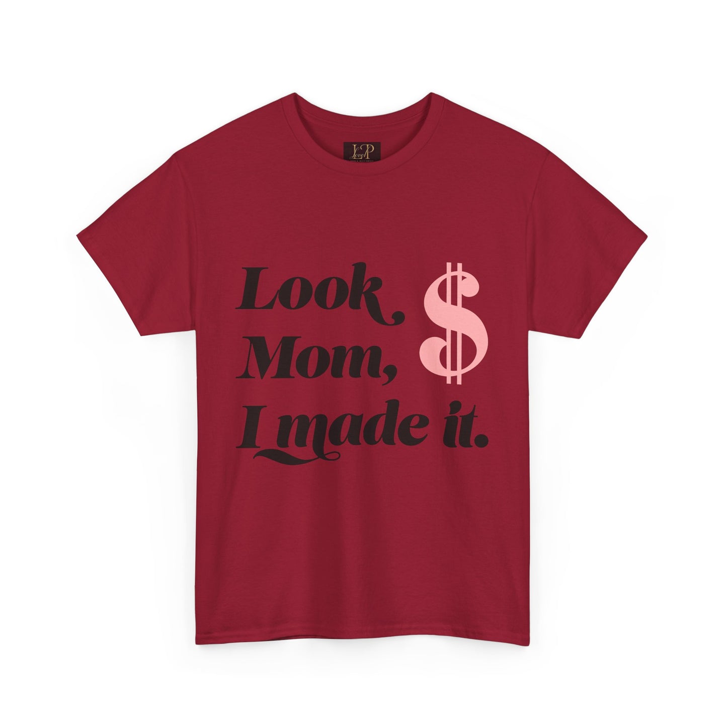 Look Mom, I Made It! Unisex Heavy Cotton Tee - Fun and Motivational Graphic T-Shirt for Celebrations