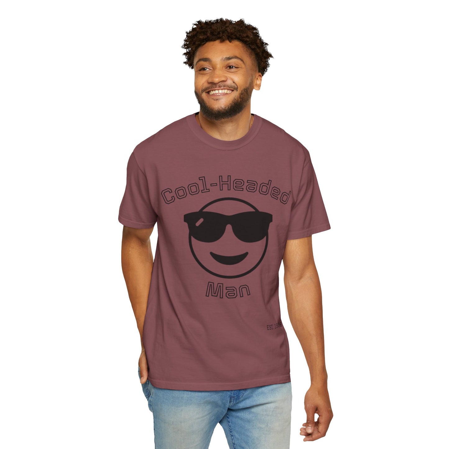 Cool-Headed Unisex T-Shirt, Funny Graphic Tee for Men, Cool Guy Gift, Summer Outfit, Casual Wear, Birthday Presents