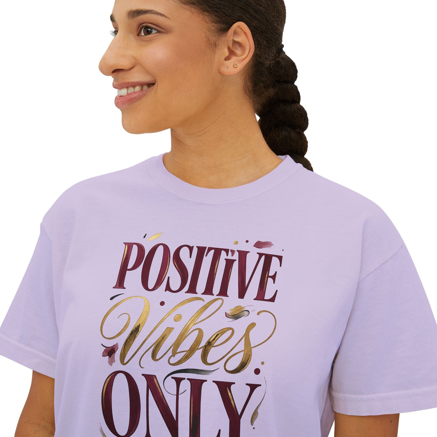 Positive Vibes Only Boxy Tee