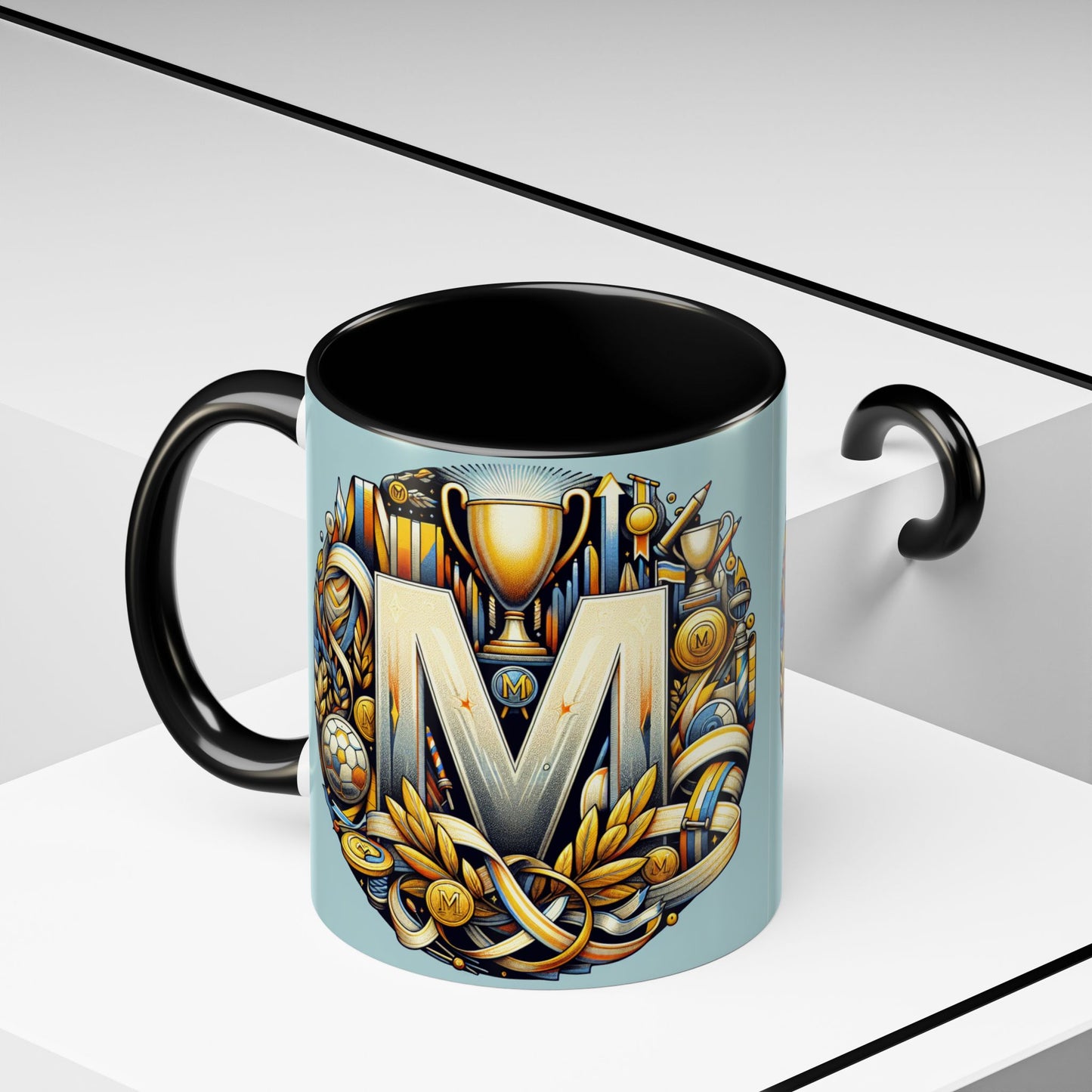 Championship Coffee Mug - Motivational Trophy Design