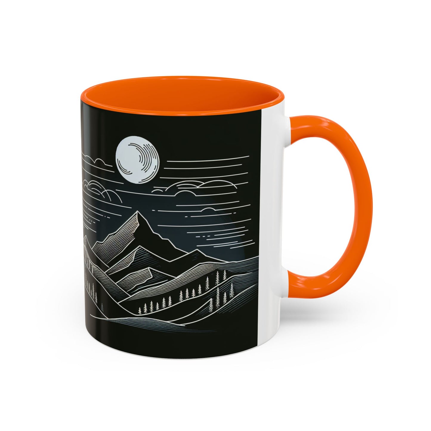 Mountain Landscape Accent Coffee Mug - Nature Inspired 11 & 15oz