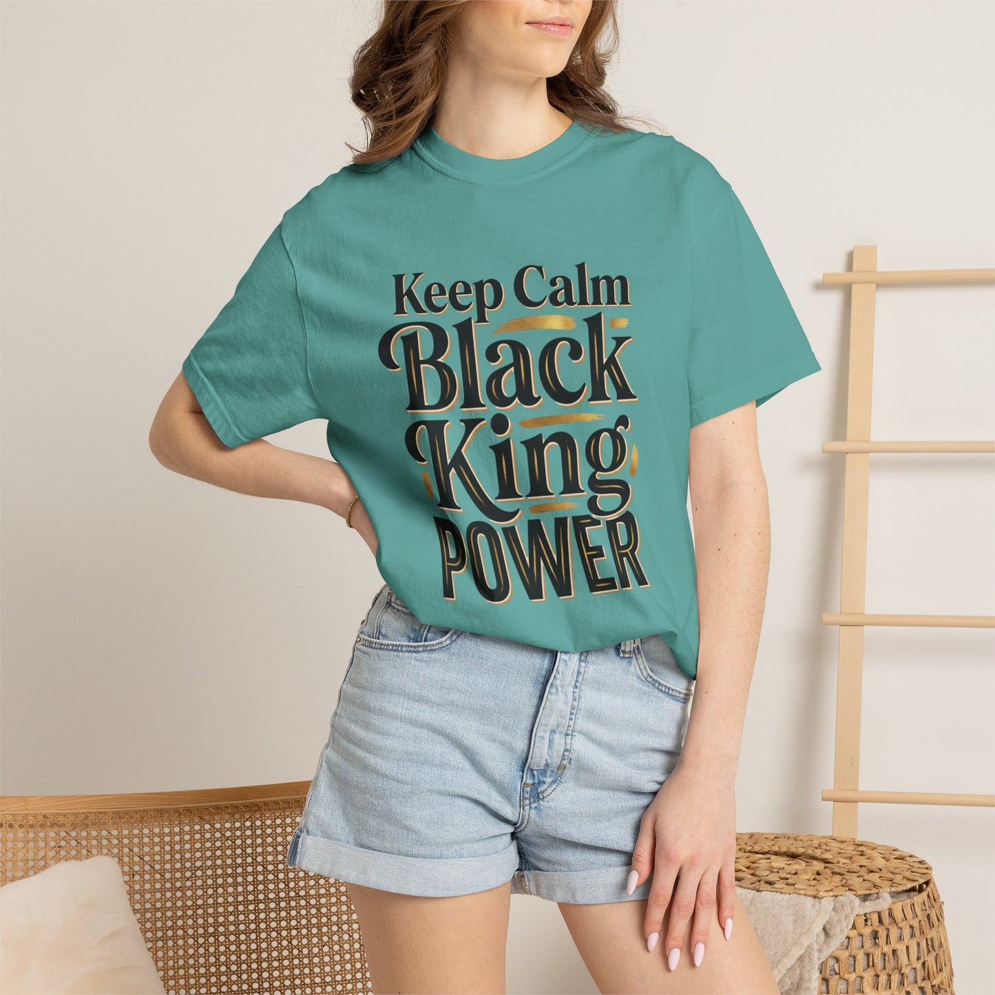 Keep Calm Black King Power T‑Shirt