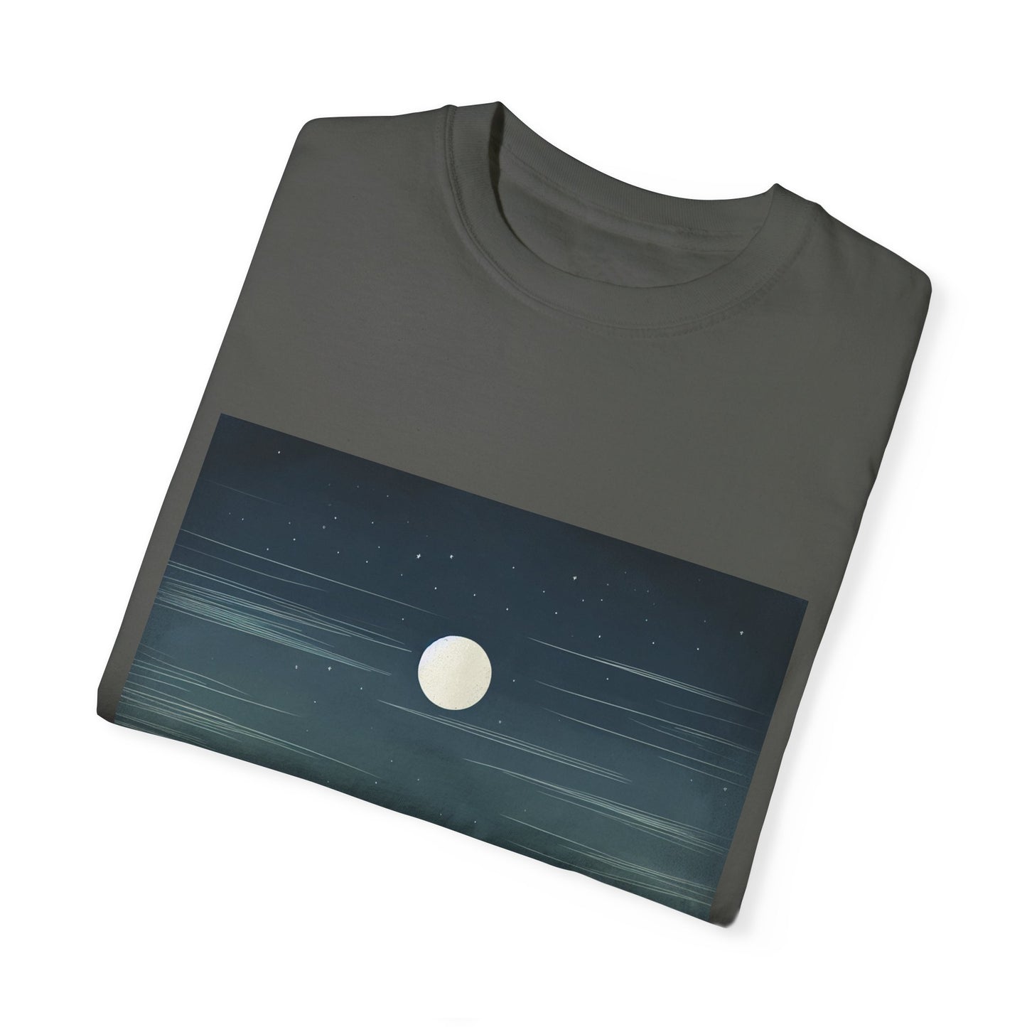 Moonlit Mountains Unisex Garment-Dyed T-shirt | Nature-Inspired Style for Adventurers