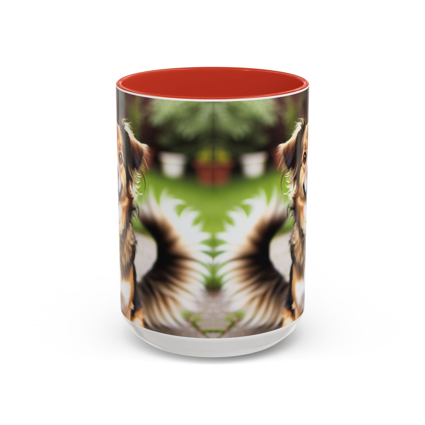 Happy Dog Graphic Accent Coffee Mug | Perfect for Pet Lovers