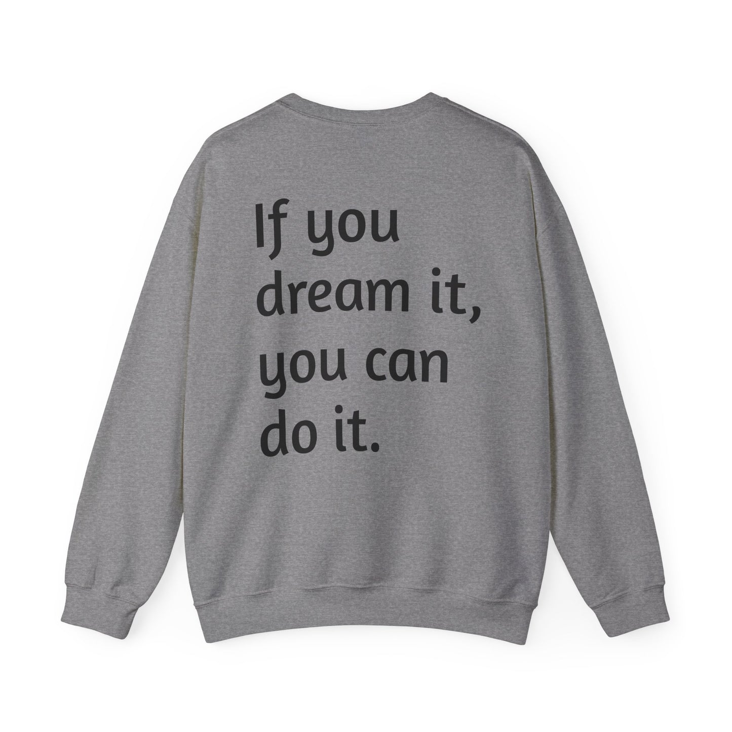 Geometric Wolf Crewneck Sweatshirt - Inspirational Quote Apparel