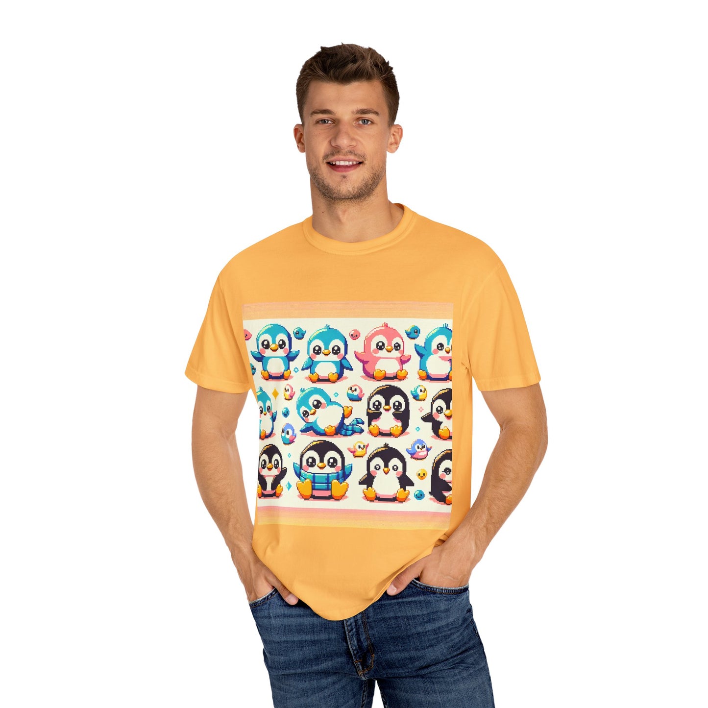 Cute Penguin Graphic Unisex T-shirt - Fun & Colorful Summer Tee