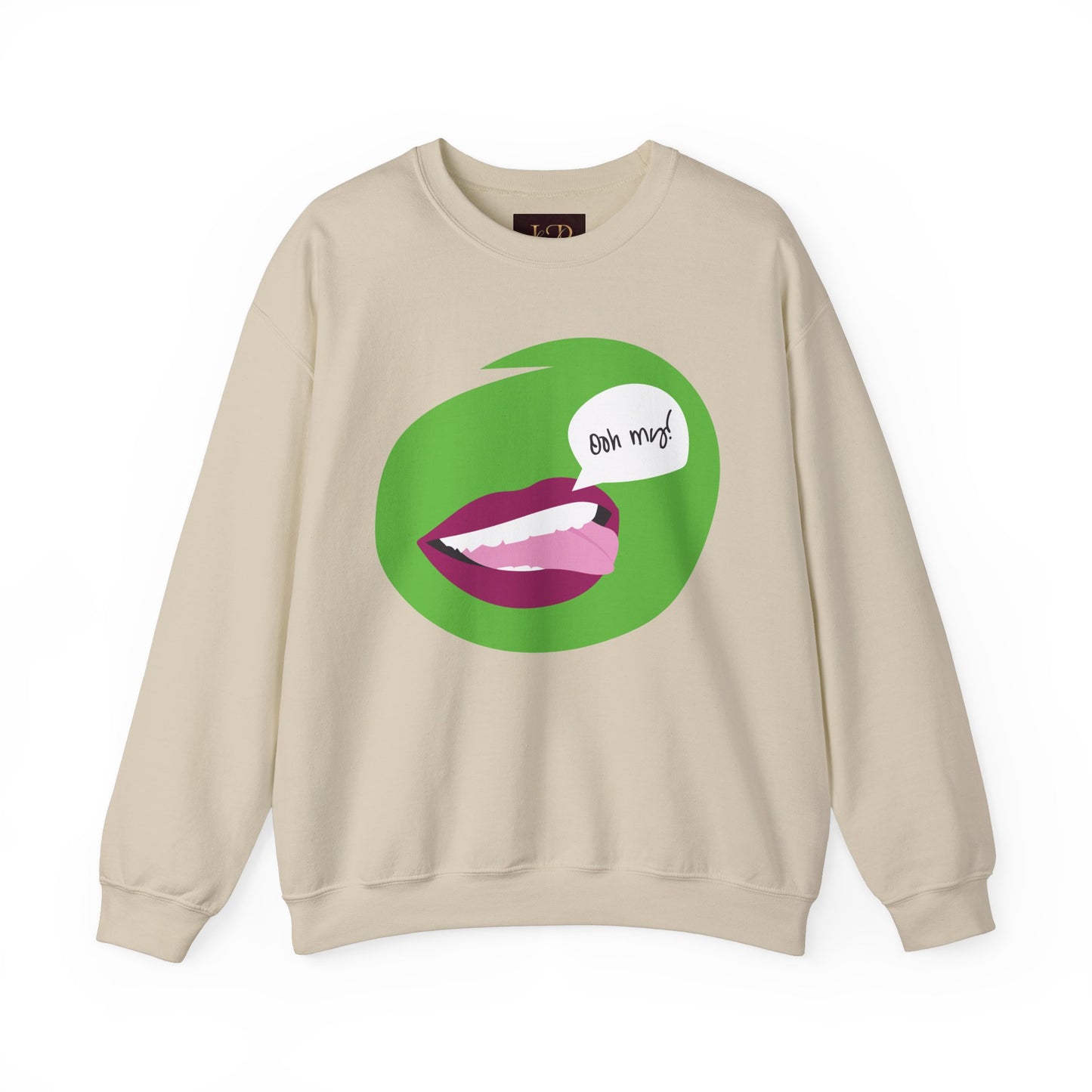 Playful 'Oh My!' Graphic Unisex Crewneck Sweatshirt