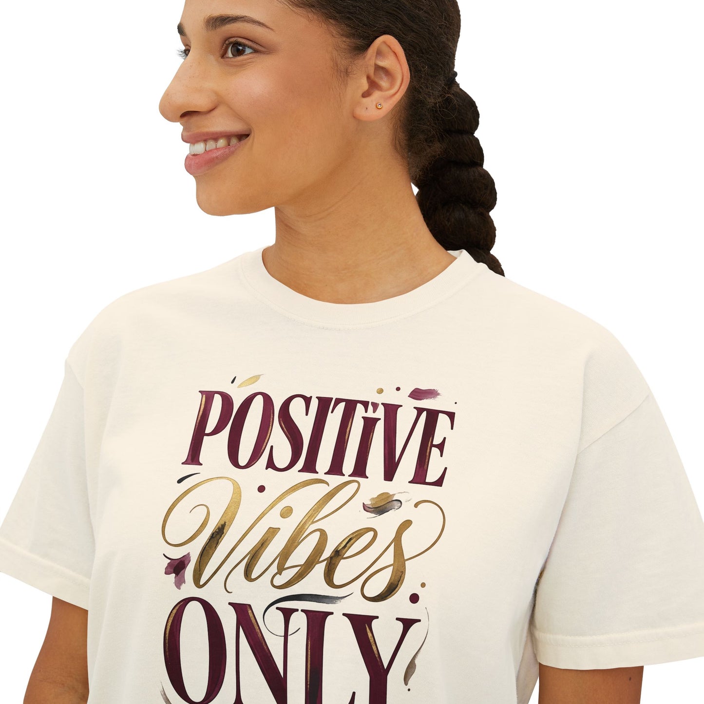 Positive Vibes Only Boxy Tee