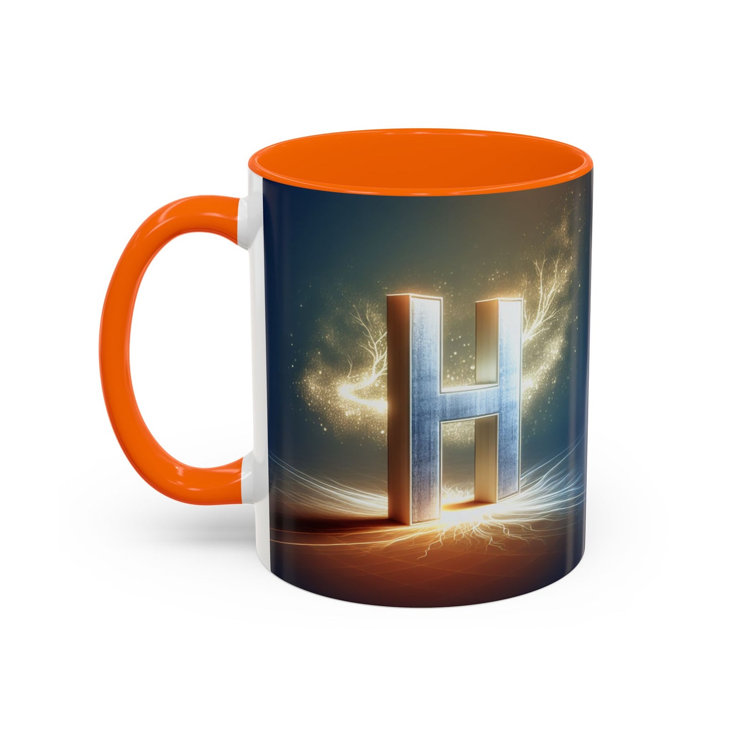 Stunning Accent Coffee Mug with Abstract Letter Design