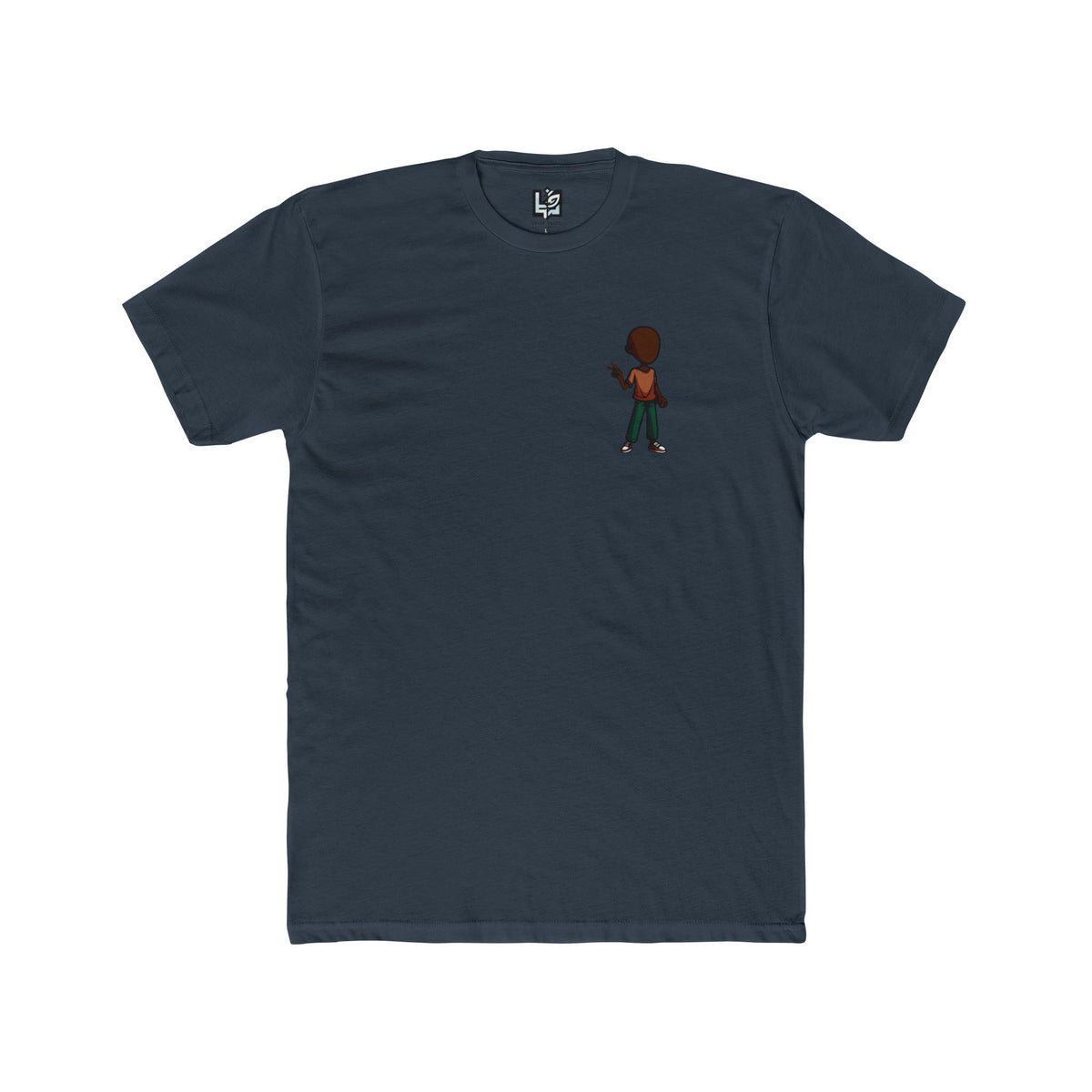 Minimalist Basketball Player Graphic Tee — Small Center Chest Design