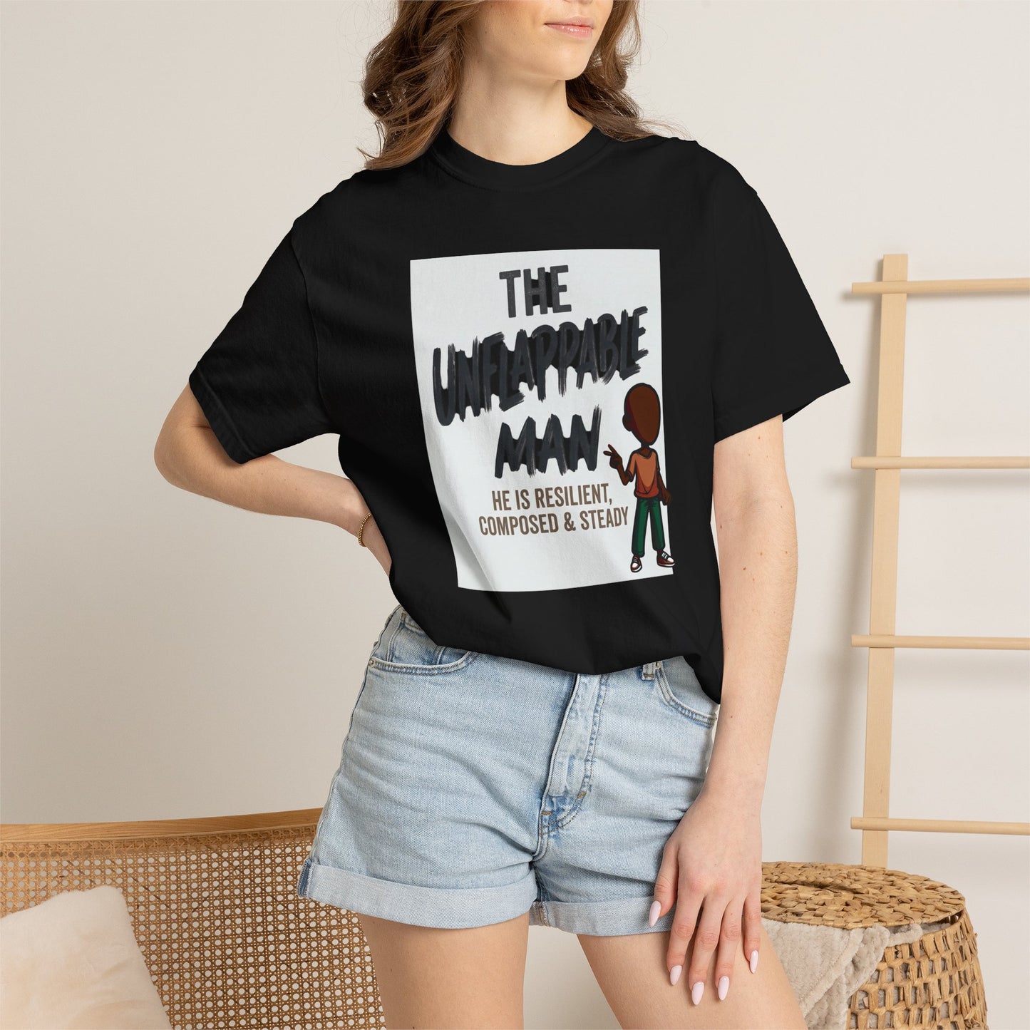 The Unflappable Man T-Shirt — Resilient & Composed Graphic Tee