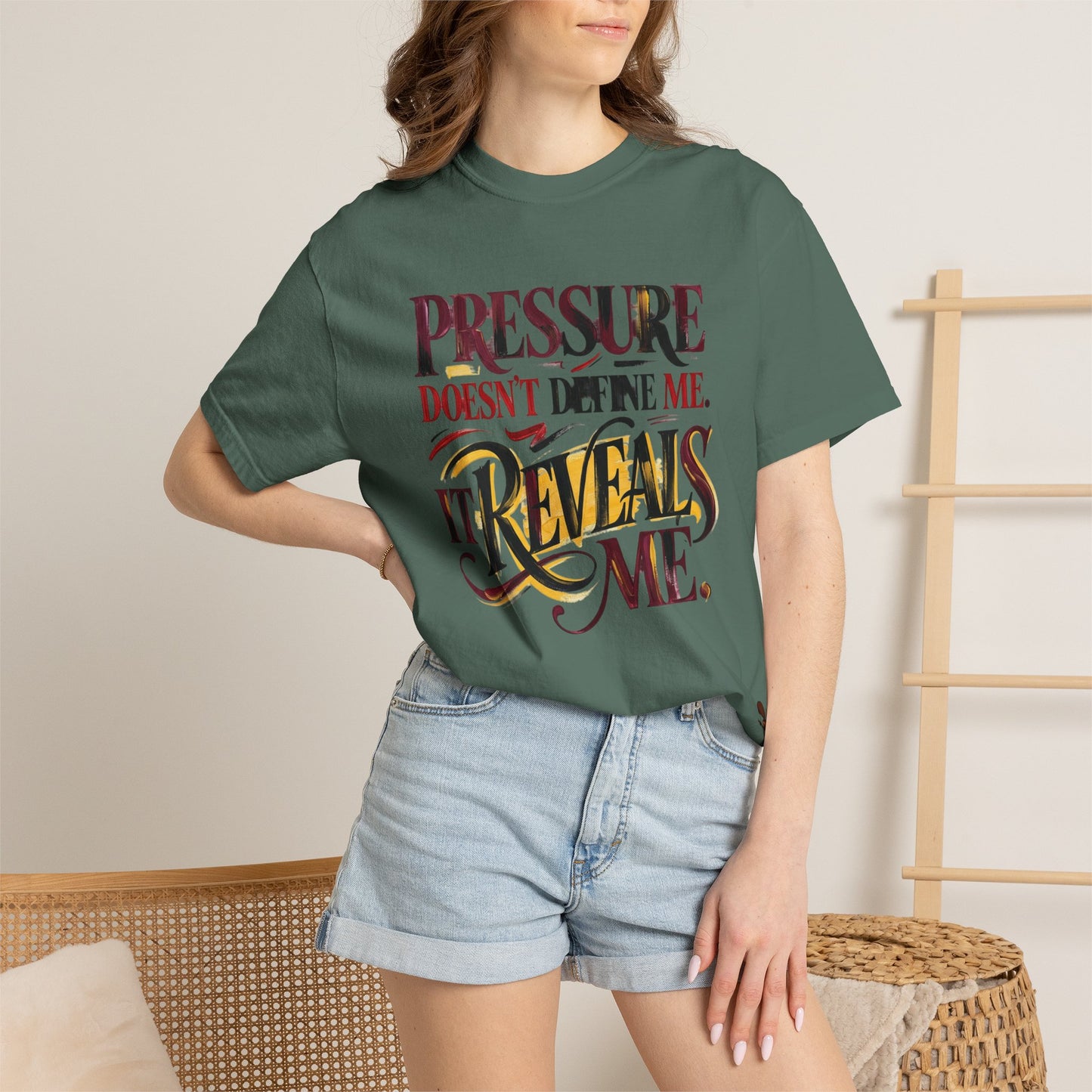 Pressure Reveals Me T-Shirt — Motivational Graphic Tee