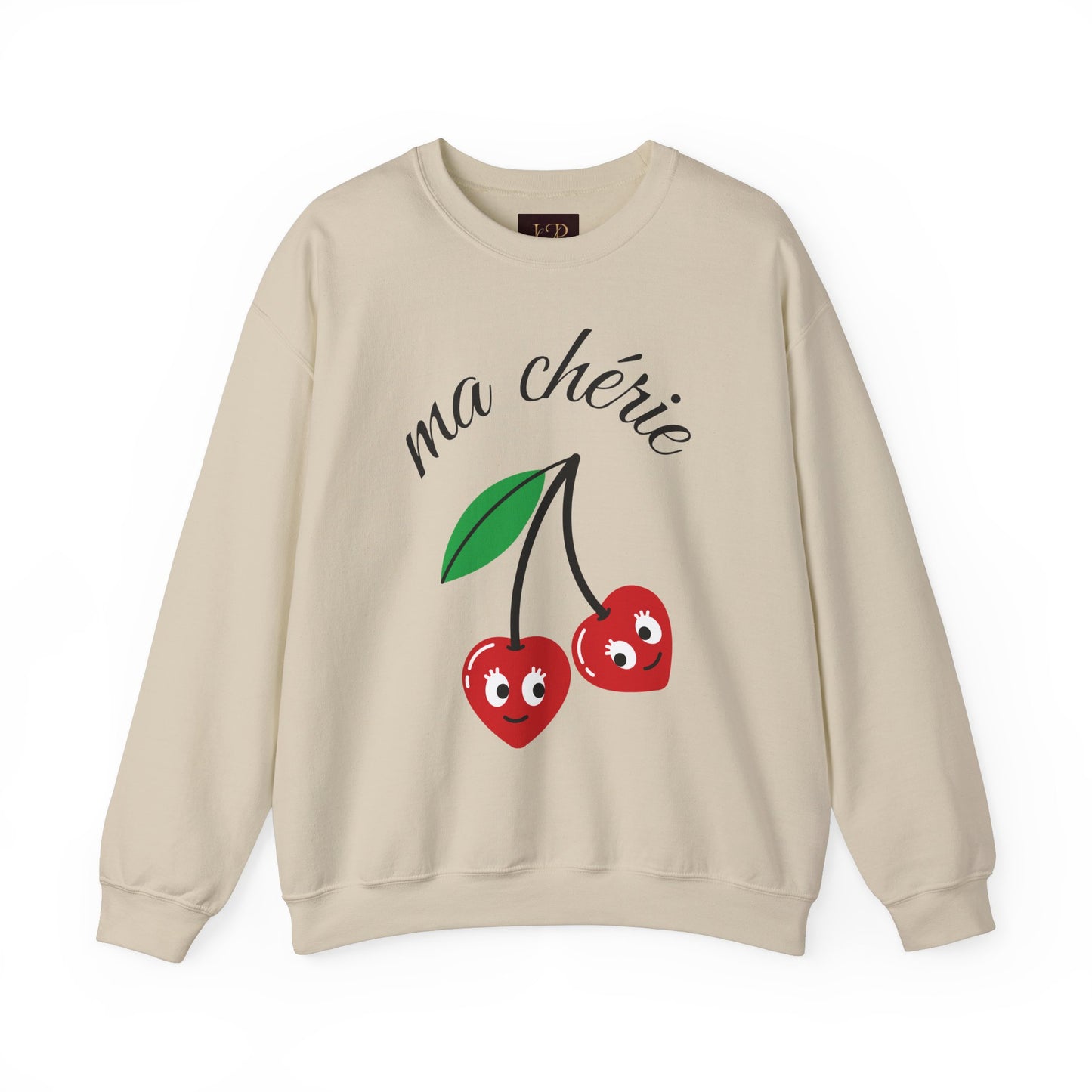 Cute Cherry Graphic Crewneck Sweatshirt - 'ma chérie'