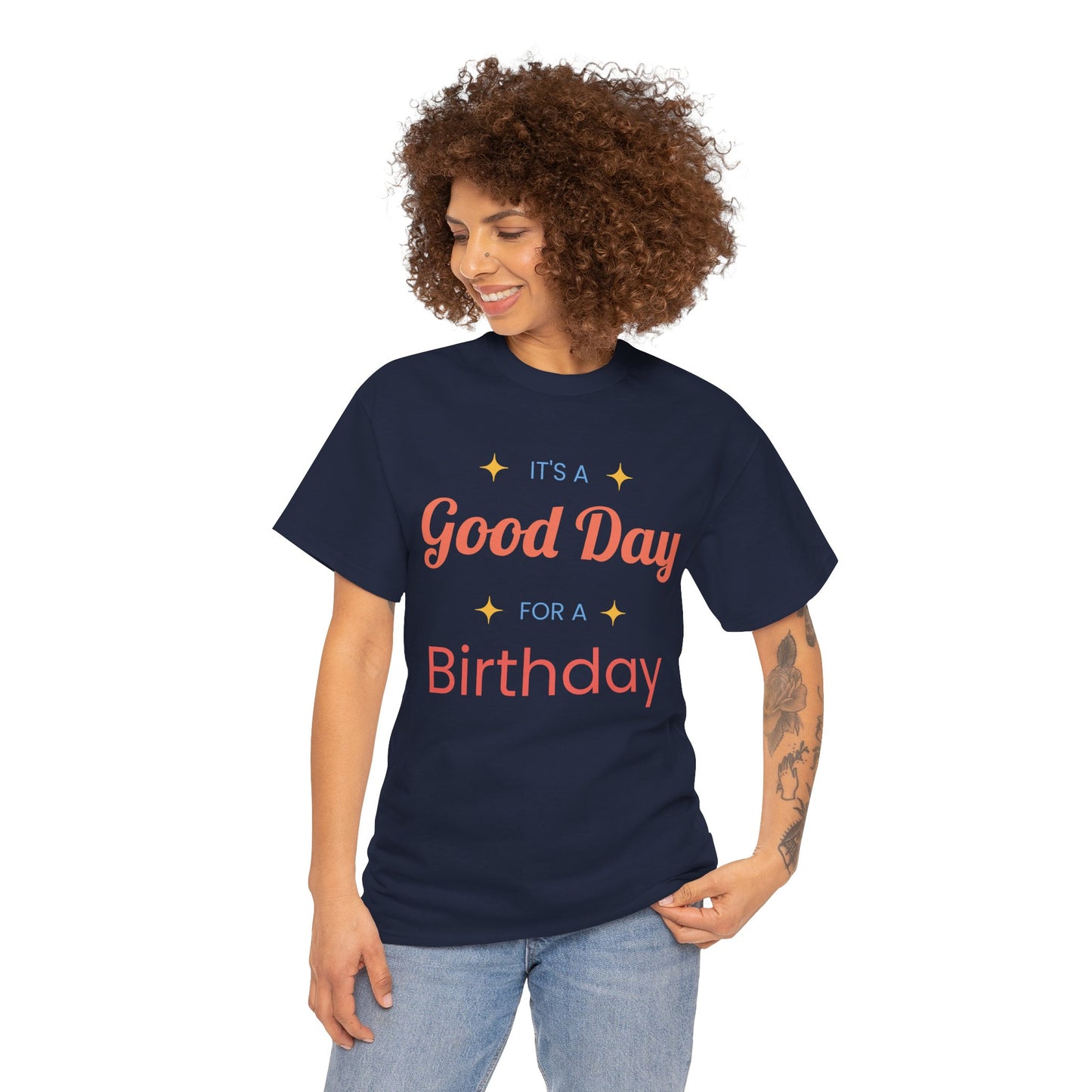 Birthday Celebration Unisex Heavy Cotton Tee - 'It's a Good Day for a Birthday'