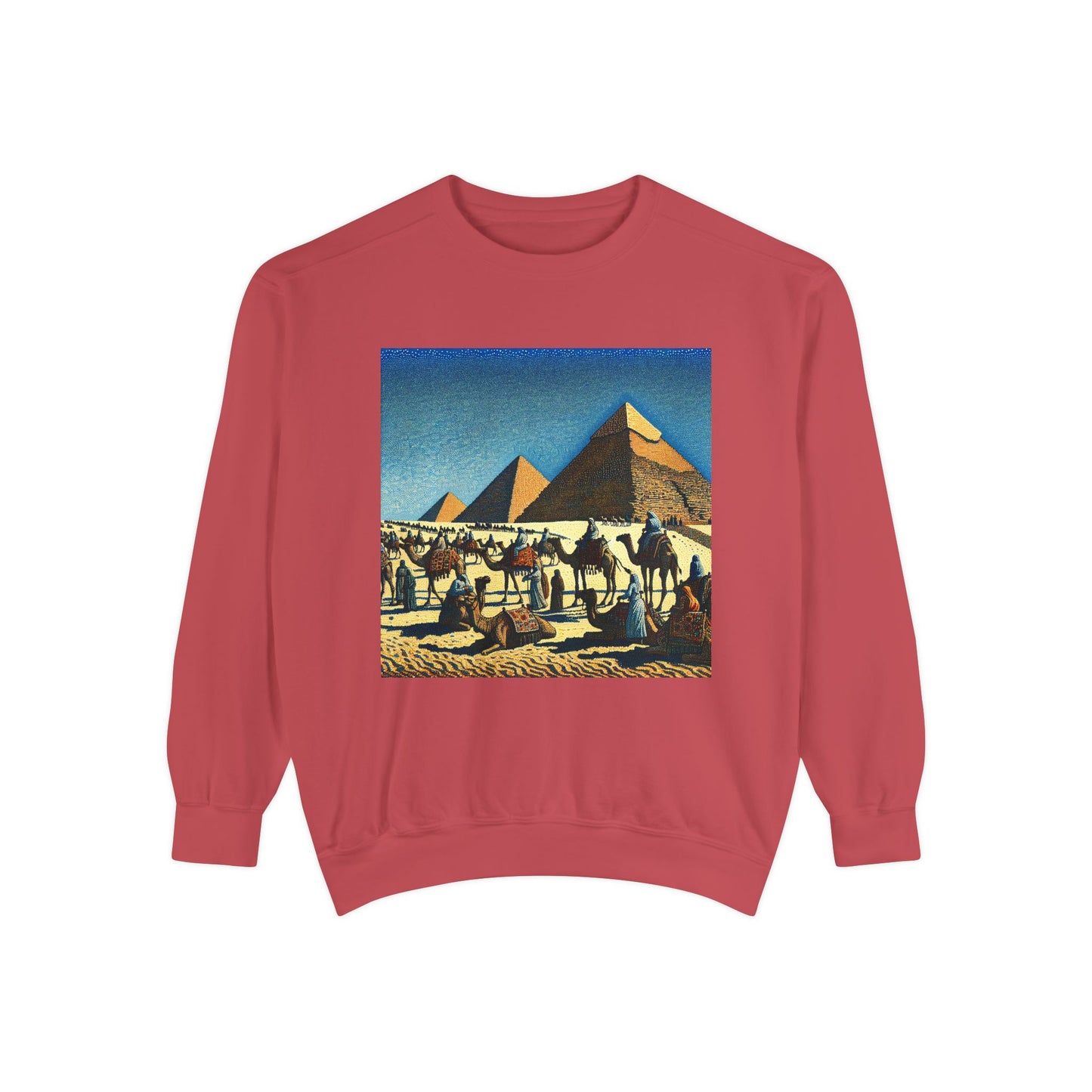 Vintage Pyramid Adventure Unisex Sweatshirt - Comfortable and Stylish