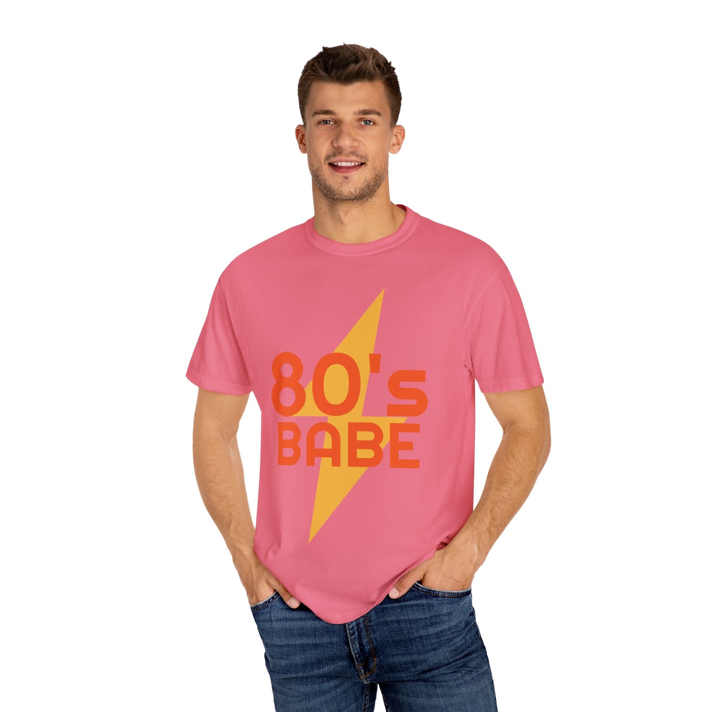 Retro 80's Babe Unisex Garment-Dyed T-Shirt