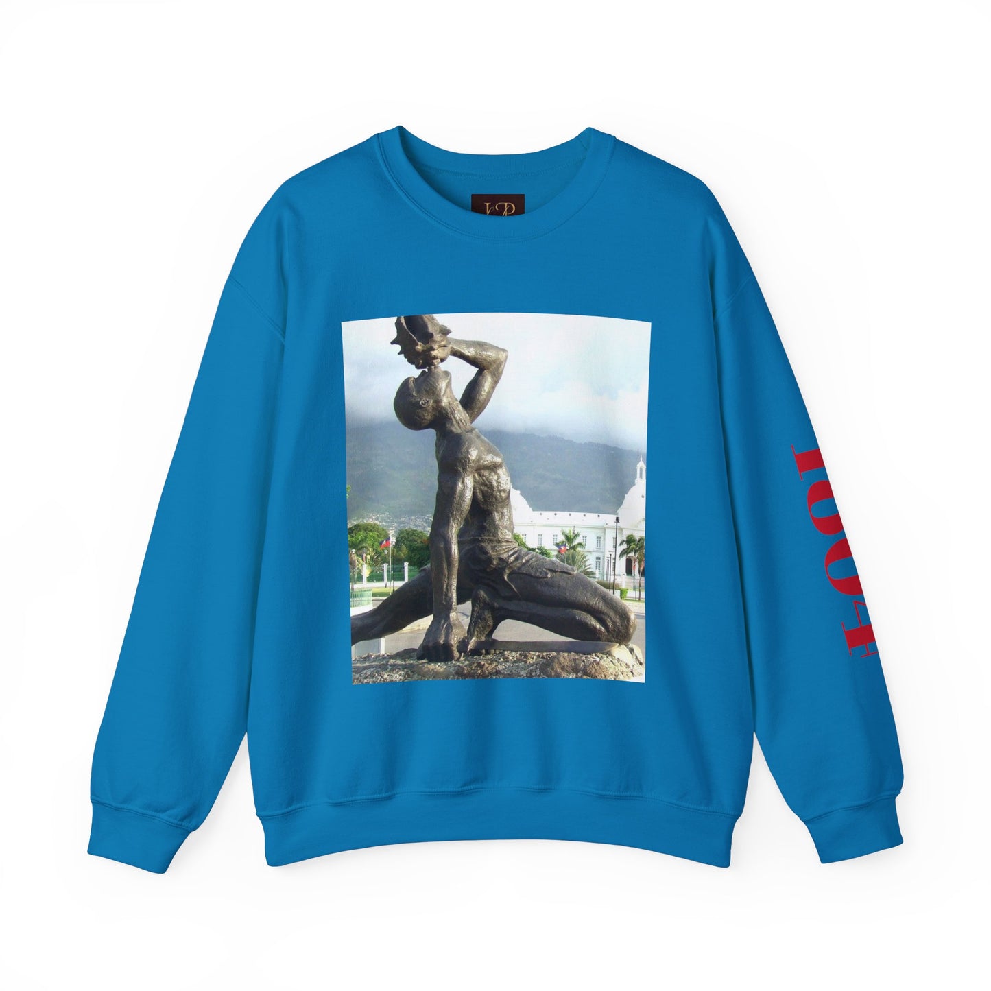 Artistic Unisex Crewneck Sweatshirt with Statue Design