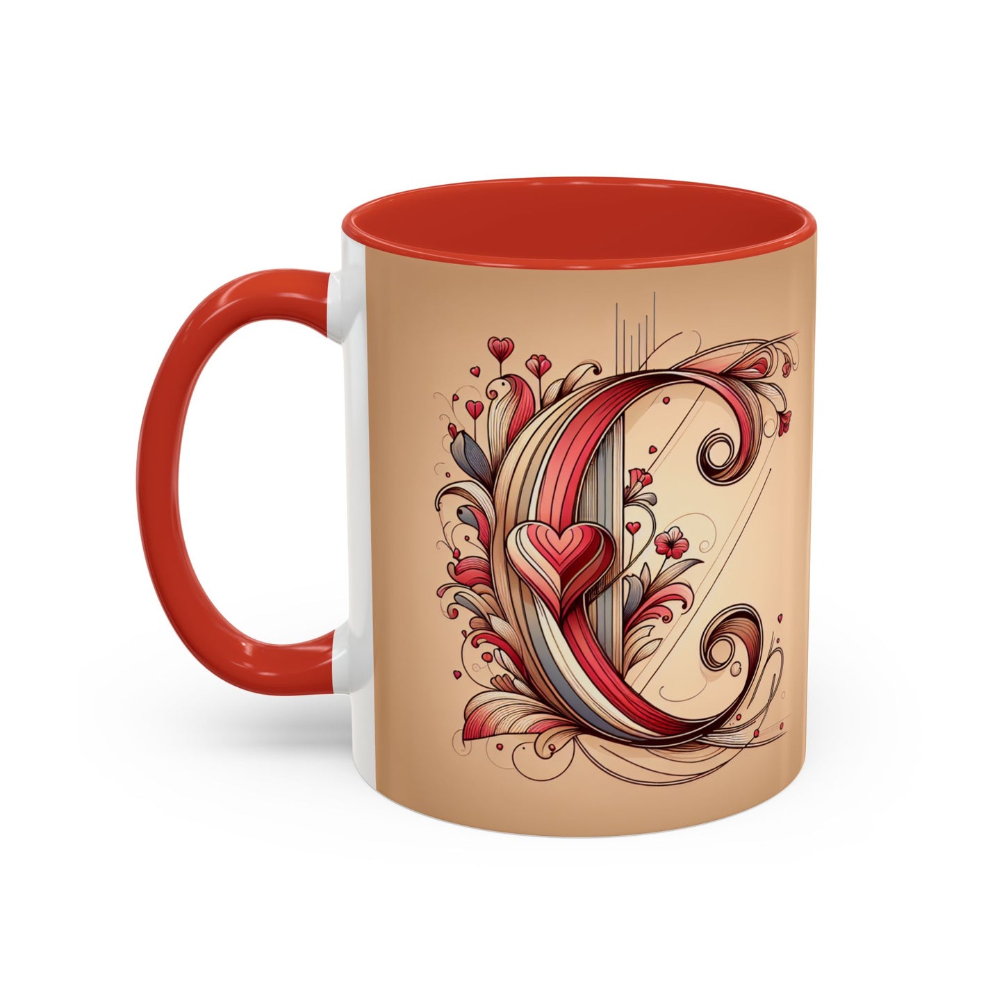 Whimsical Heart Accent Coffee Mug - Perfect for Gifts and Home Decor