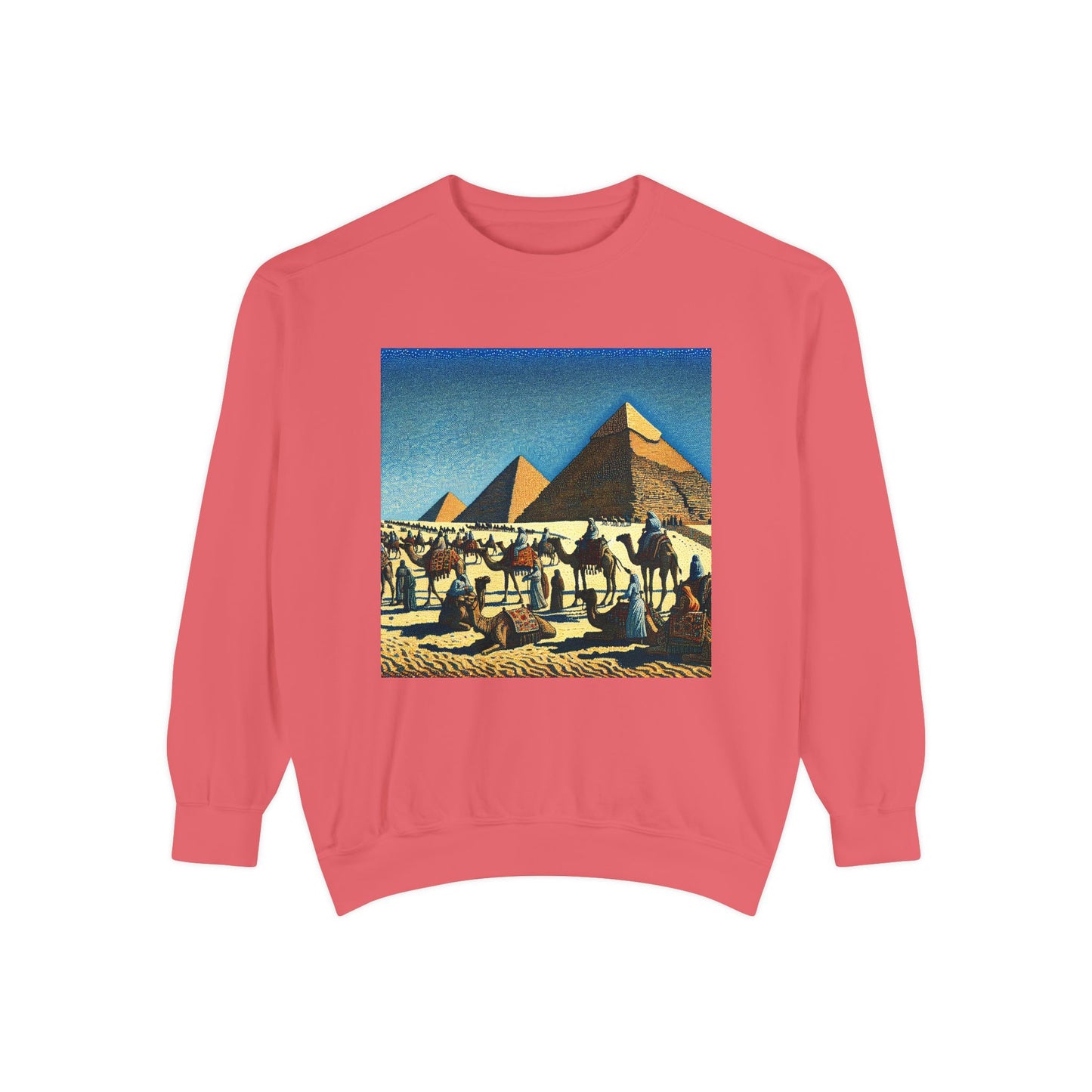 Vintage Pyramid Adventure Unisex Sweatshirt - Comfortable and Stylish